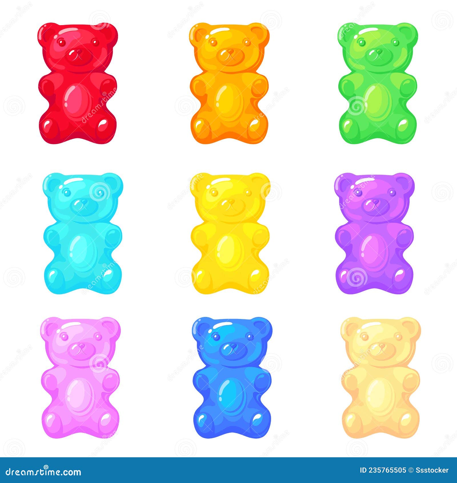 Jelly Gummy Bears. Fruit Candy for Baby, Sugar Marmalade for Kids