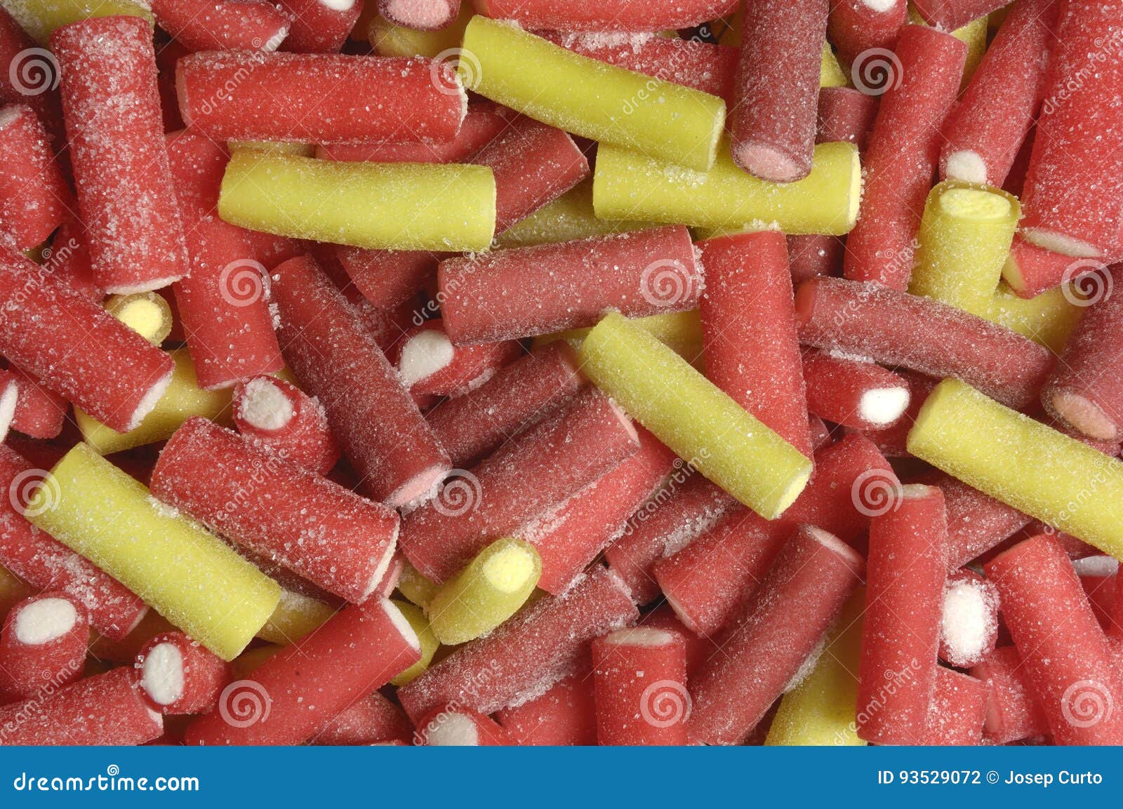 Jelly Licorice Candy Stick Red and Yellow Stock Photo Image of