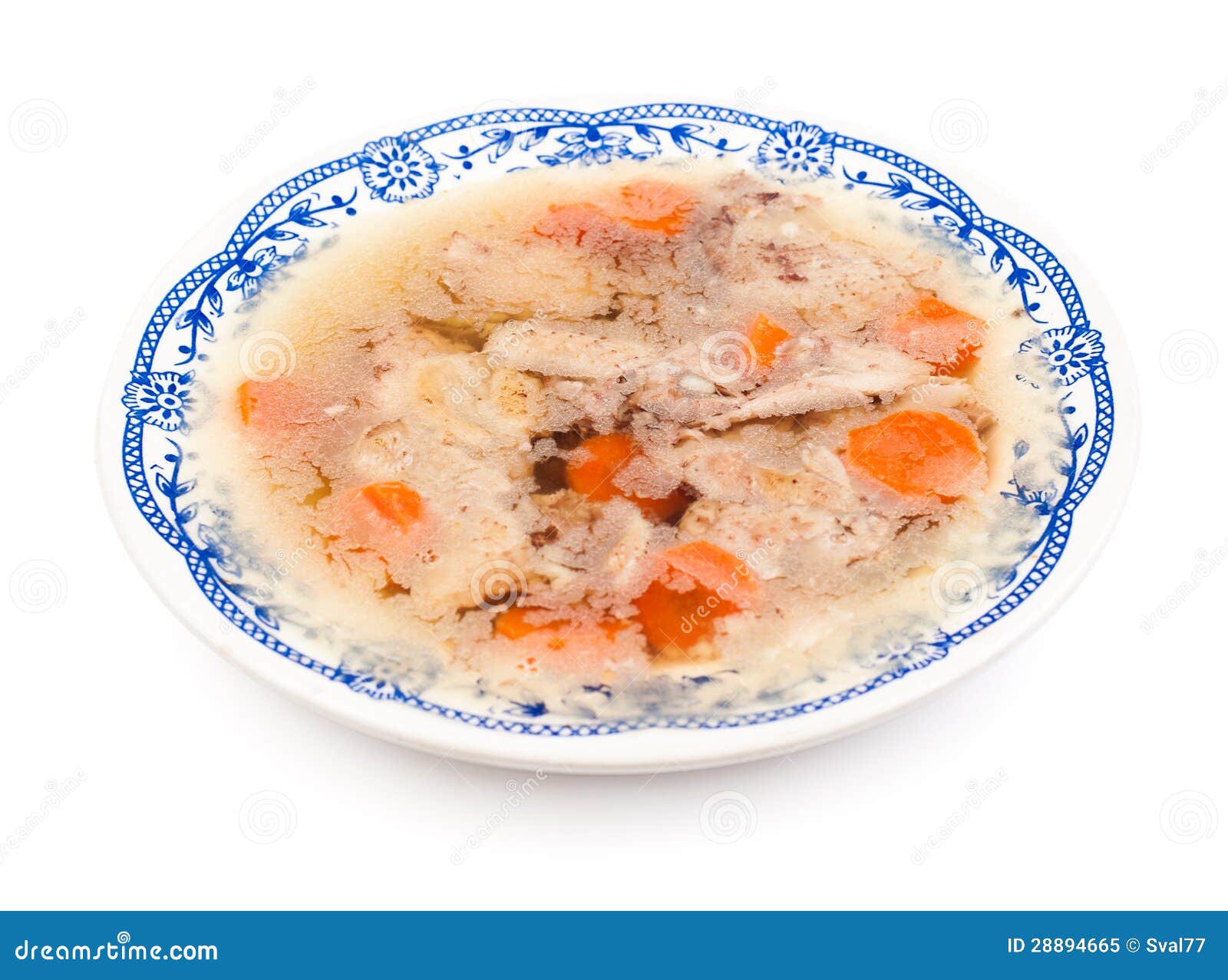 Jelly meat on a plate stock image. Image of cooked, appetizer 28894665