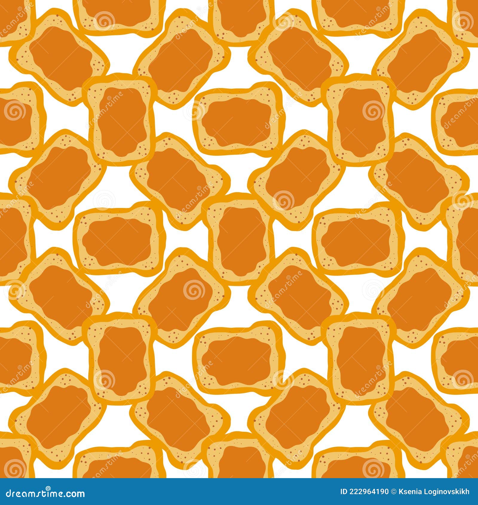 jelly and peanut butter toast   in cute doodle style with antropomorphic faces