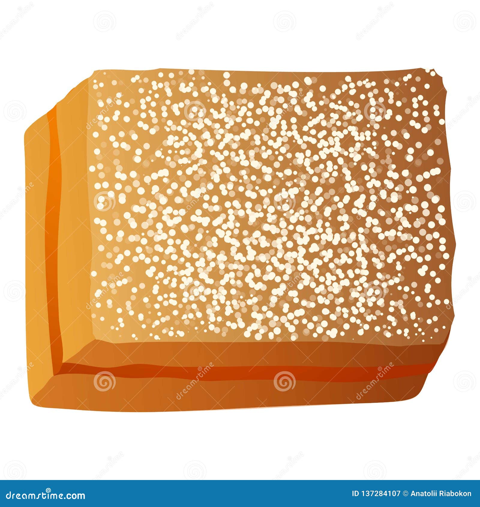 Jelly Piece Cake Icon, Cartoon Style Stock Vector - Illustration of