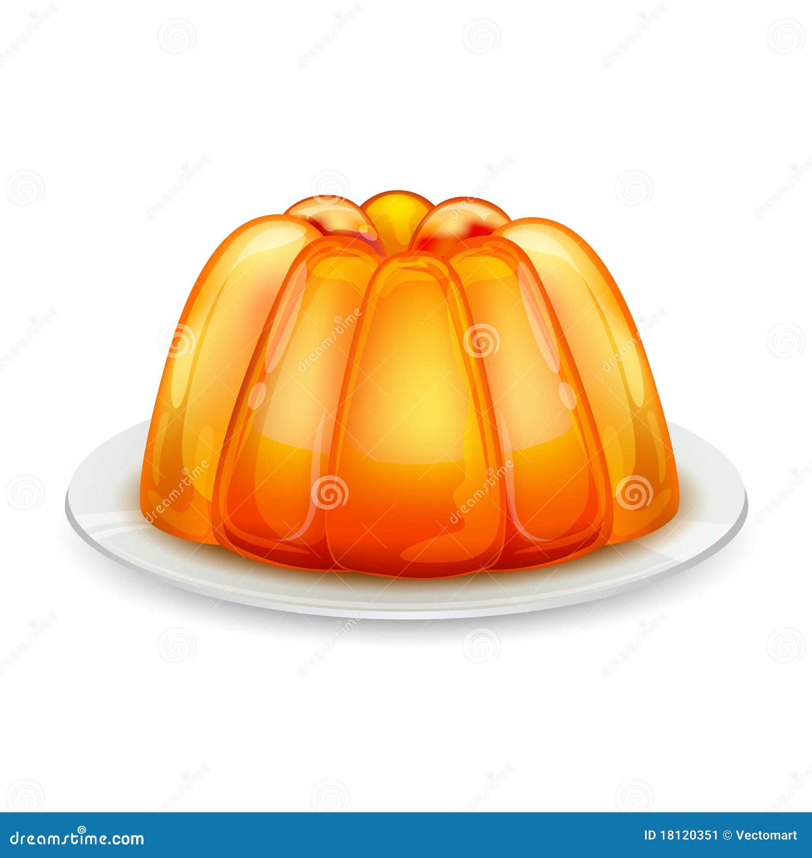 Jelly On a Plate Clip Art