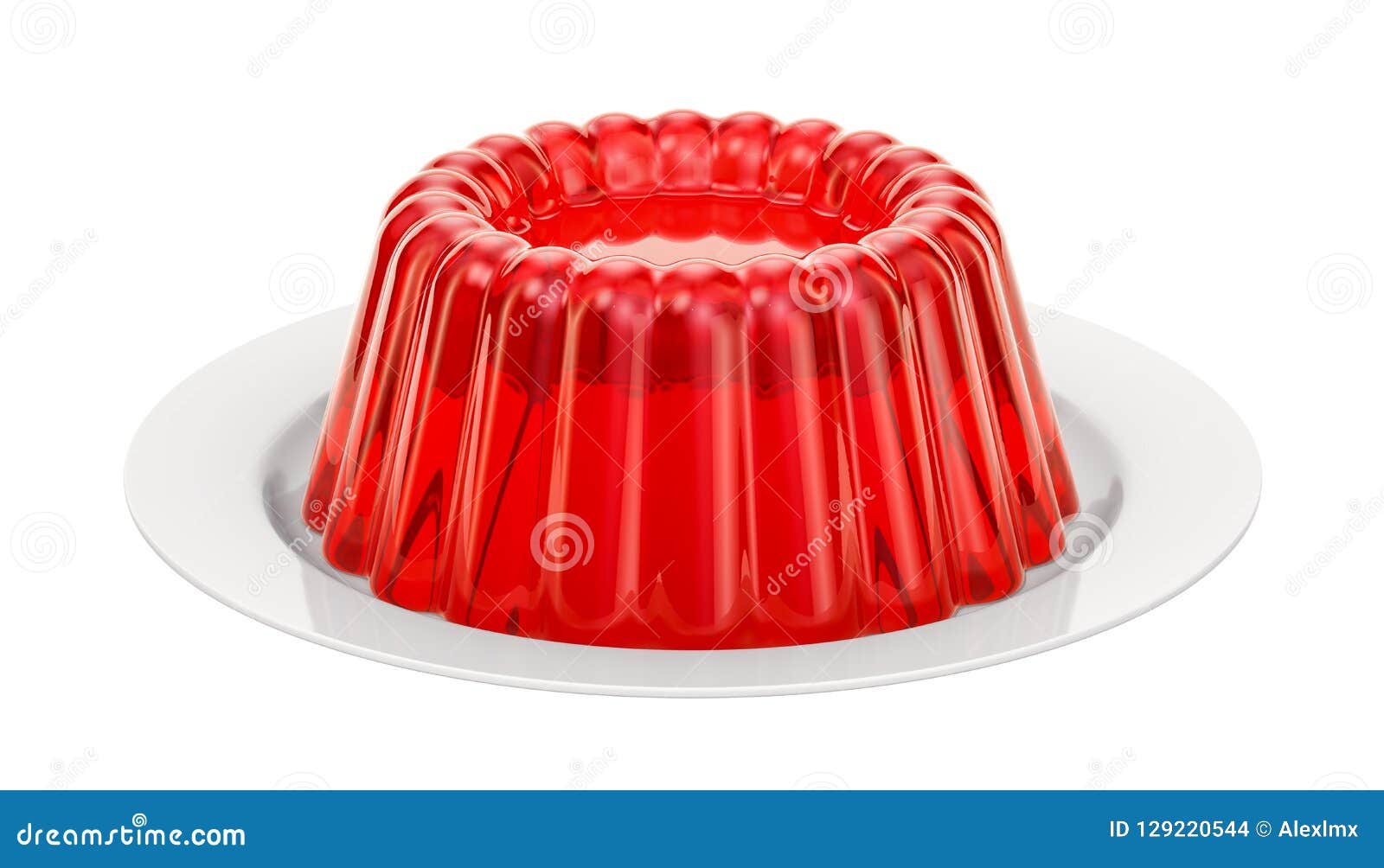 Jelly On Plate Cartoon Vector 18120351