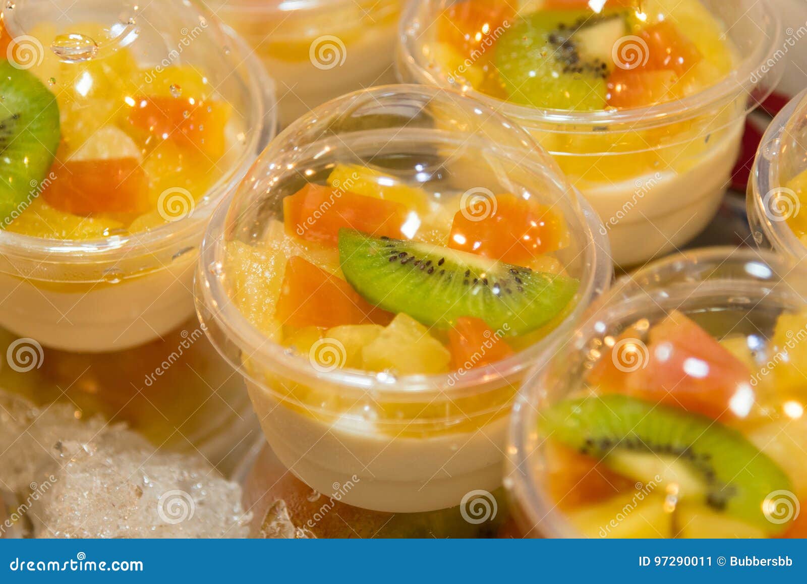 Jelly Pudding Fruit Salad Bowl Stock Photos Free & RoyaltyFree Stock