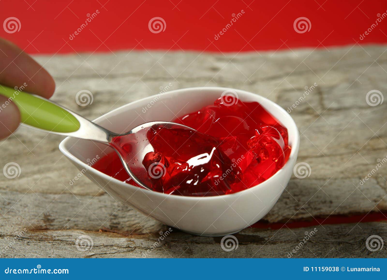 Jelly in Red Strawberry Color Stock Photo - Image of background, jello ...