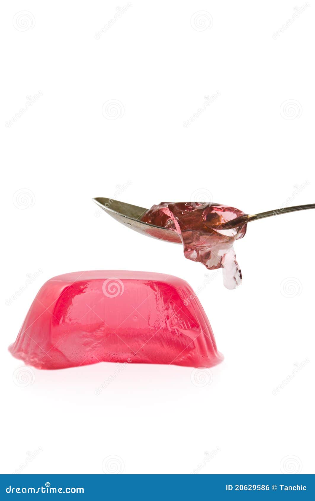 Jelly with a spoon stock photo. Image of stake, verge 20629586