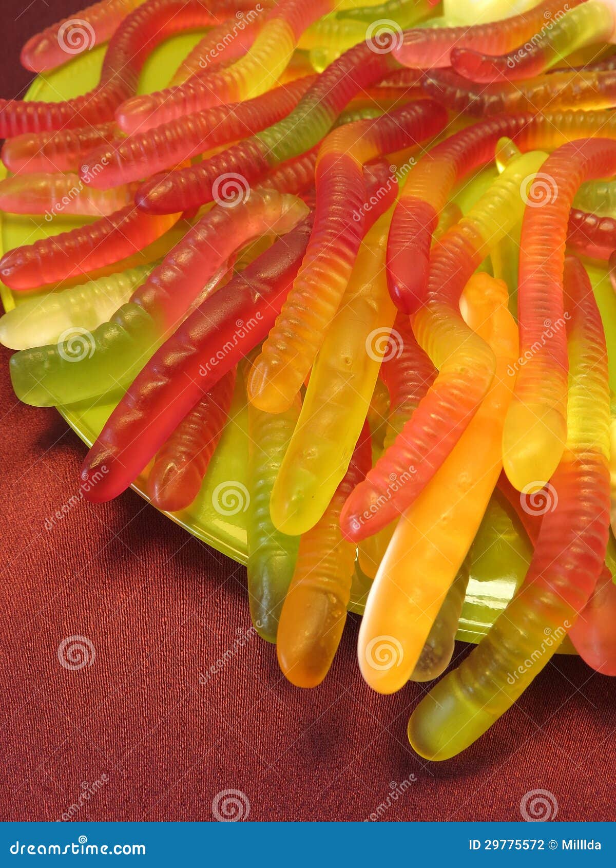 Jelly sweets stock photo. Image of green, aromatic, worm 29775572