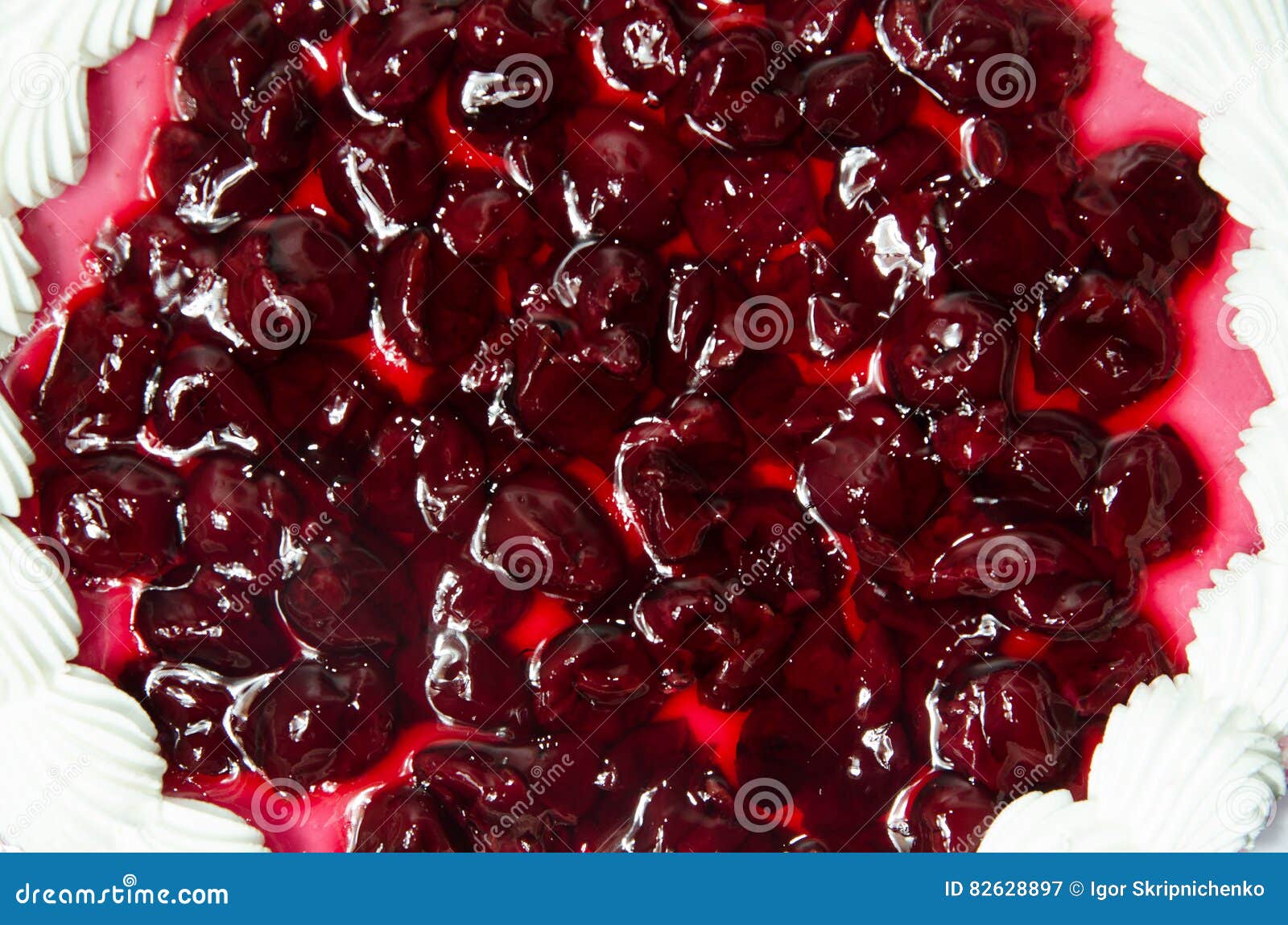Jelly top of the cake stock image. Image of jelly, gourmet 82628897