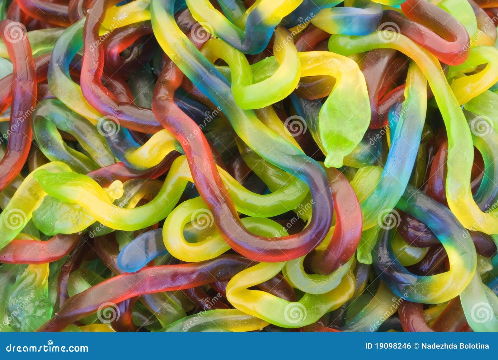 Jelly worms stock photo. Image of gelatin, market, close 19098246