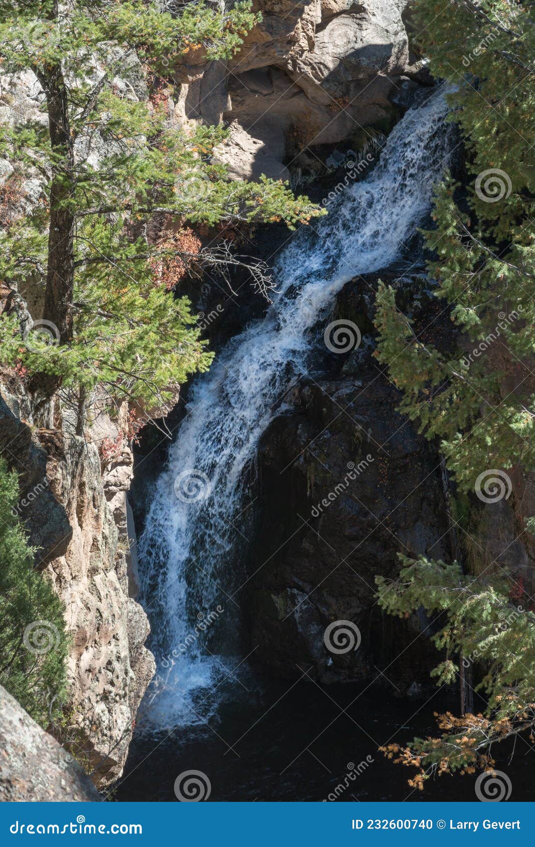 Jemez Falls in the Jemez Mountains, New Mexico Stock Photo Image of