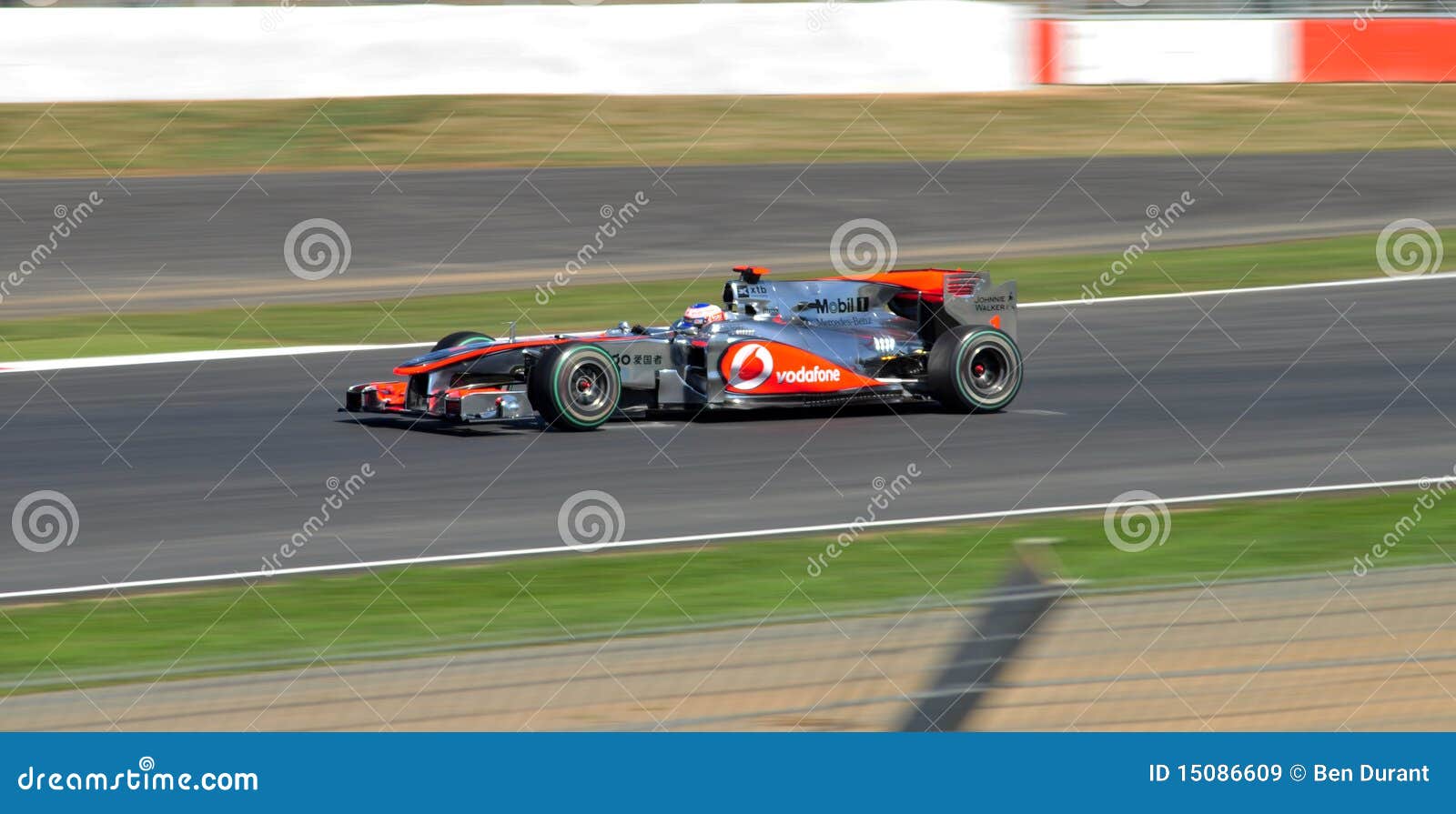 Jenson Button British Grand Prix 2010 Editorial Stock Image Image of