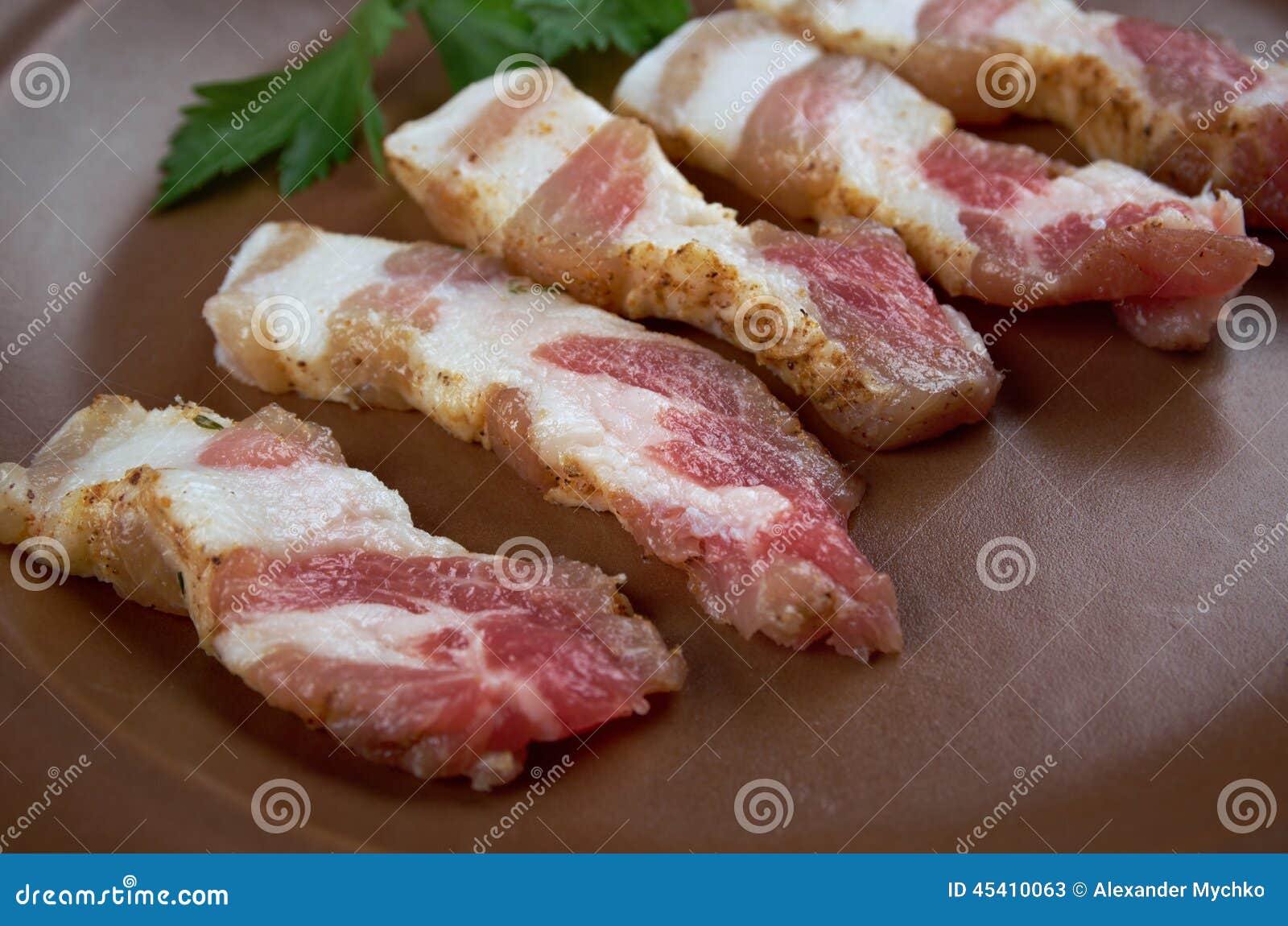 Jerked meat stock image. Image of appetizing, uncooked 45410063