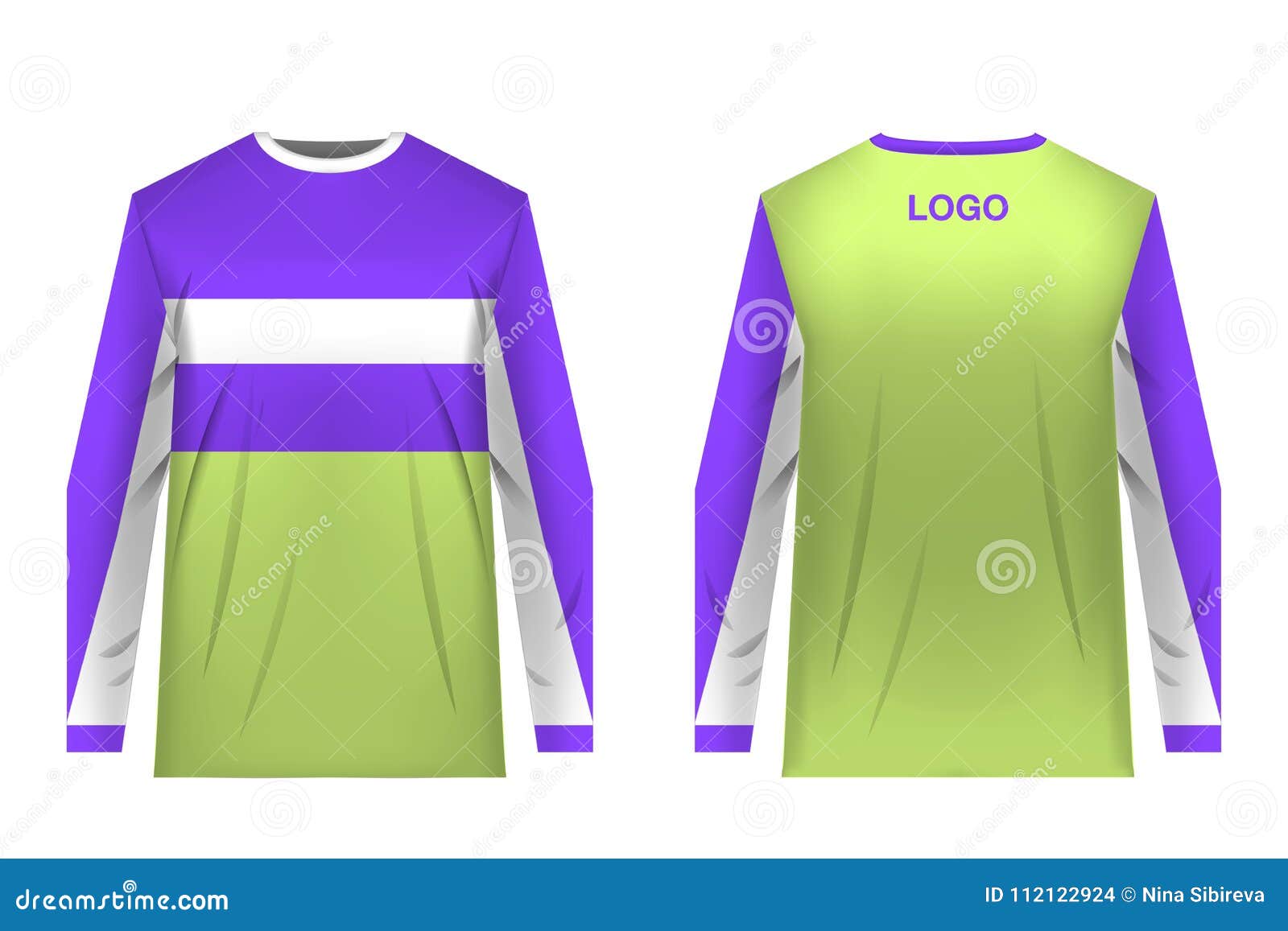 Mtb jersey templates Royalty Free Vector Image
