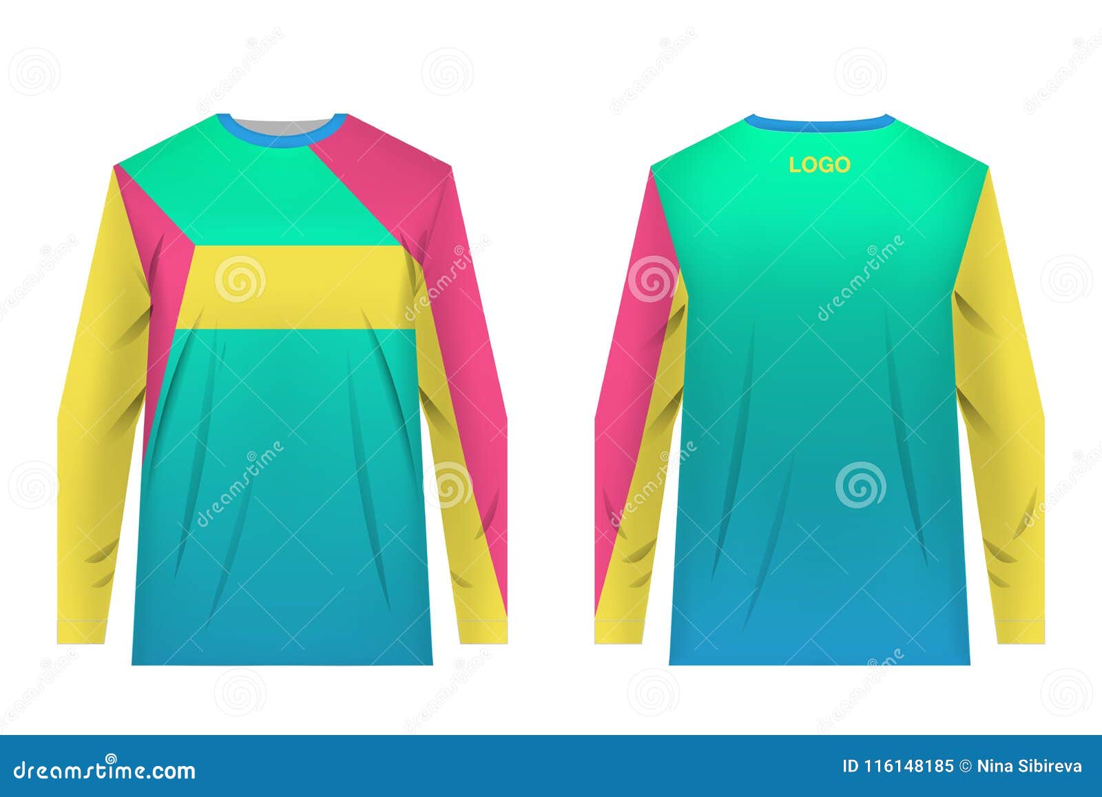 Download Jersey design sportwear stock vector. Illustration of enduro - 116148185