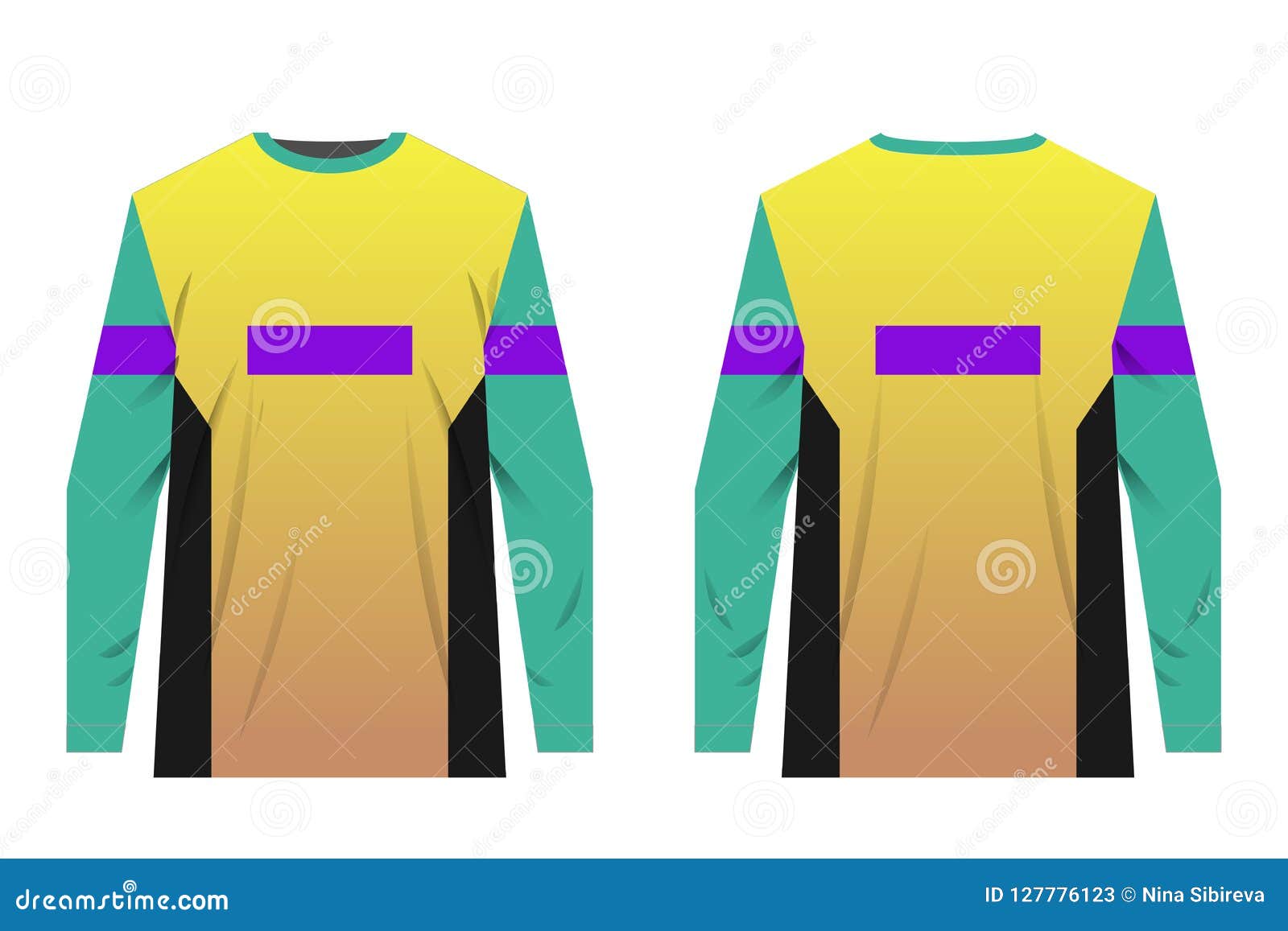Jersey templates design stock vector. Illustration of sublimation ...