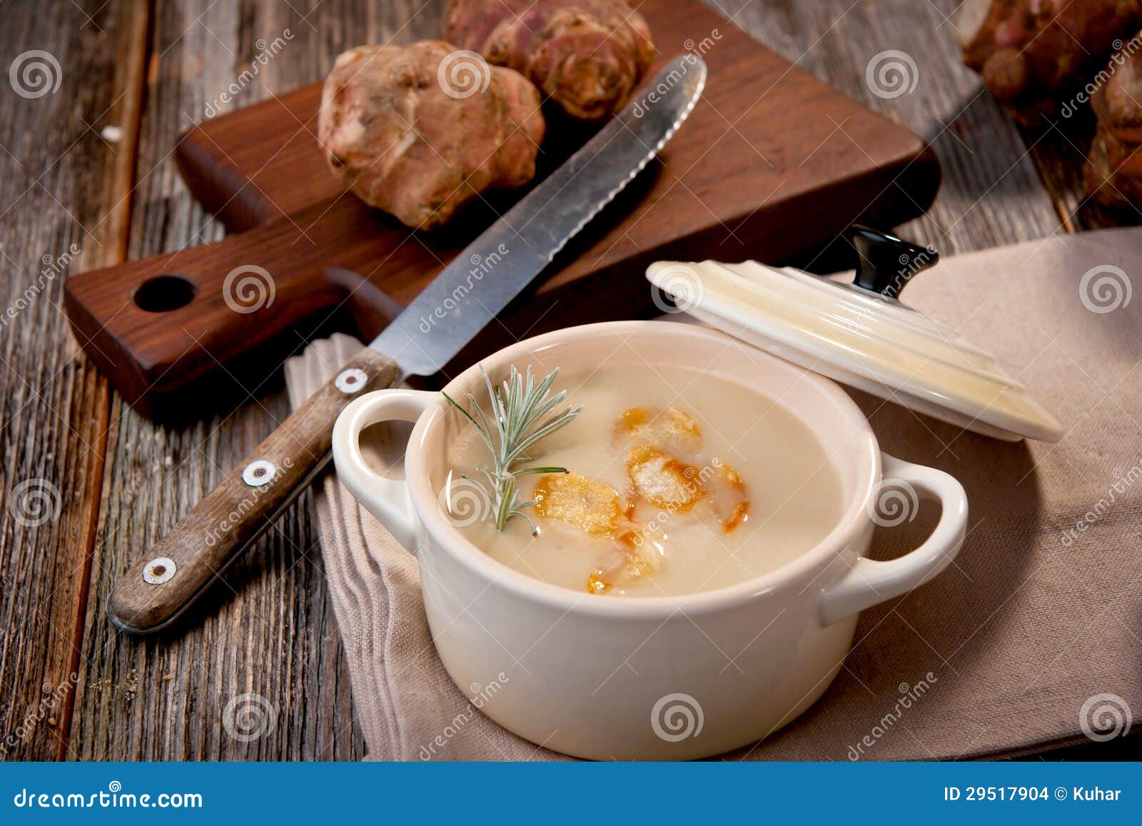 Jerusalem artichoke soup stock photo. Image of root, drink 29517904