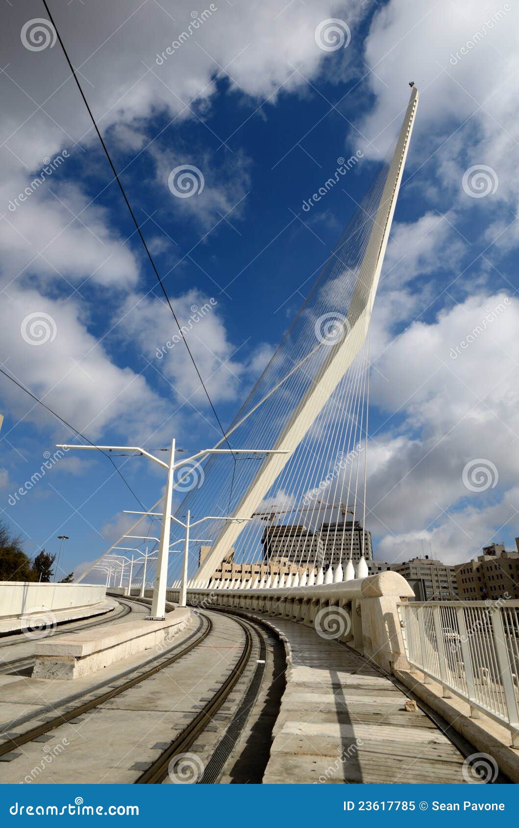 Jerusalem Chords Bridge editorial image. Image of israel 23617785