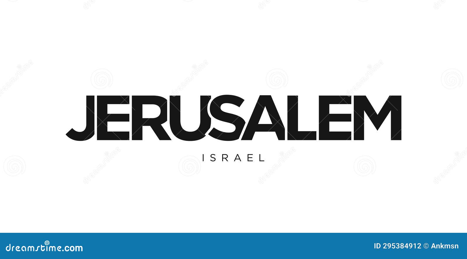 Jerusalem in the Israel Emblem. the Design Features a Geometric Style