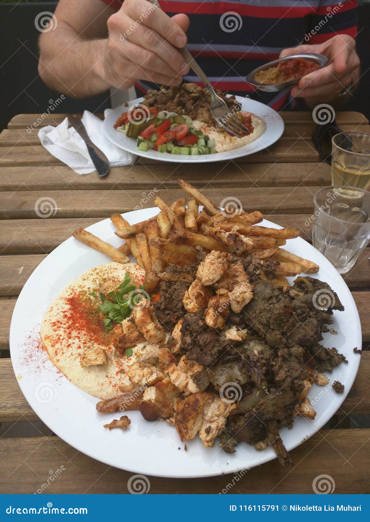 Jerusalem mix stock image. Image of plate, cuisine, food 116115791