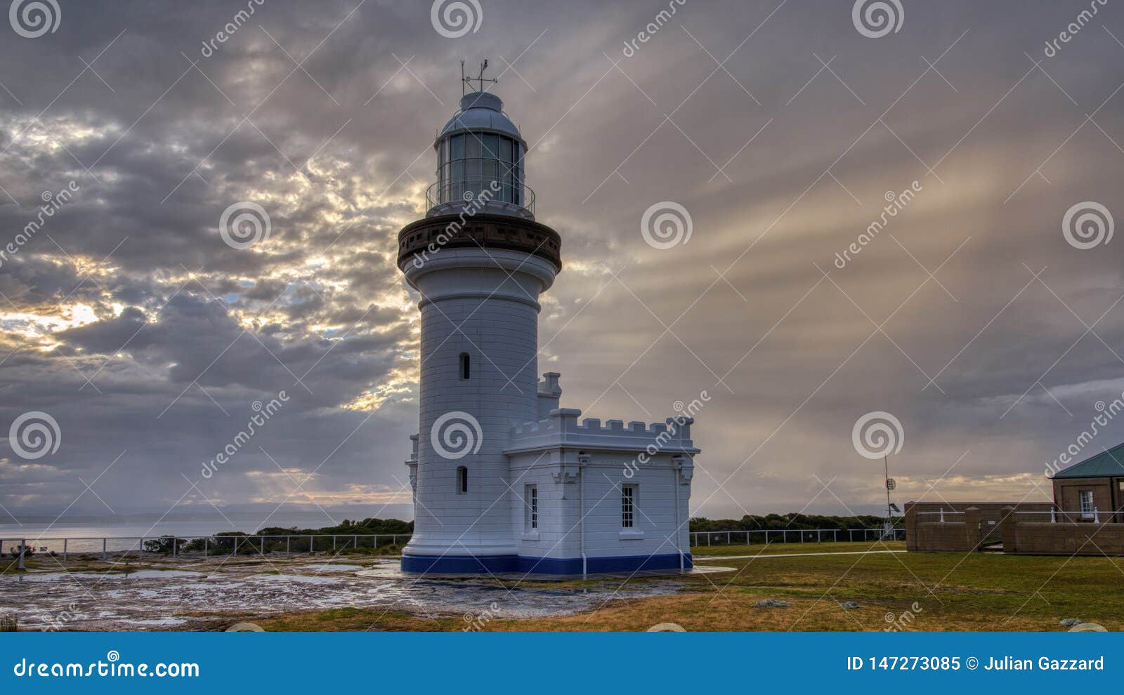 point perpendicular light in the beecroft weapon range in jervis bay, nsw, australia
