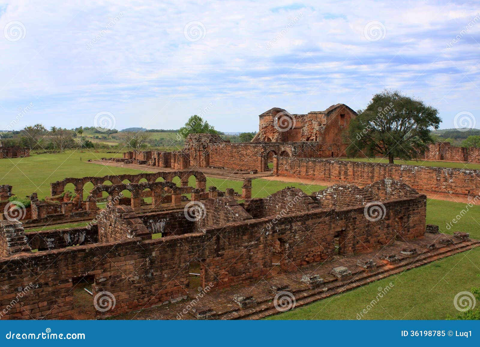 jesuit mission ruins in trinidad, paraguay