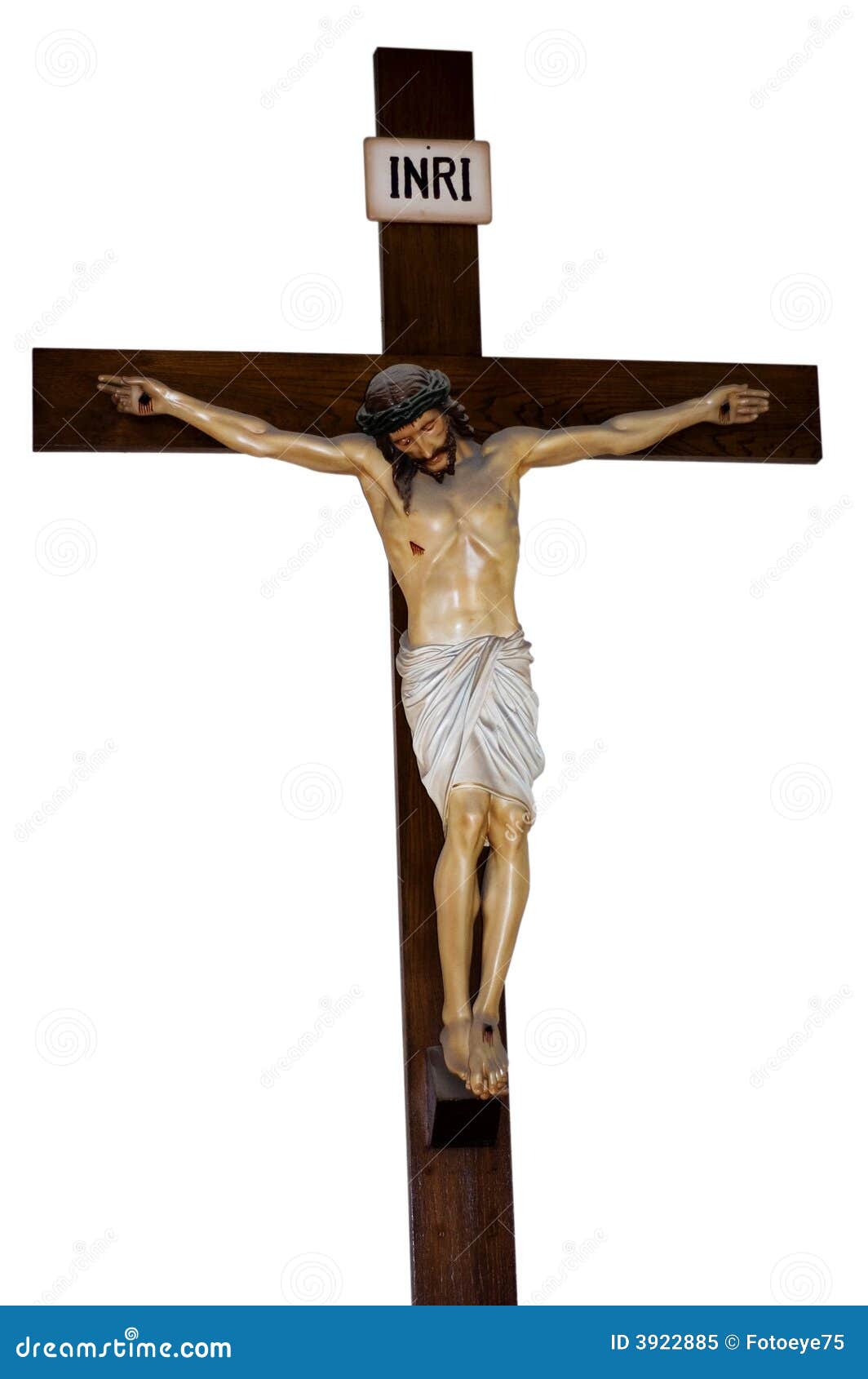 Jesus auf dem Kreuz stockbild. Bild von antike, anbetung