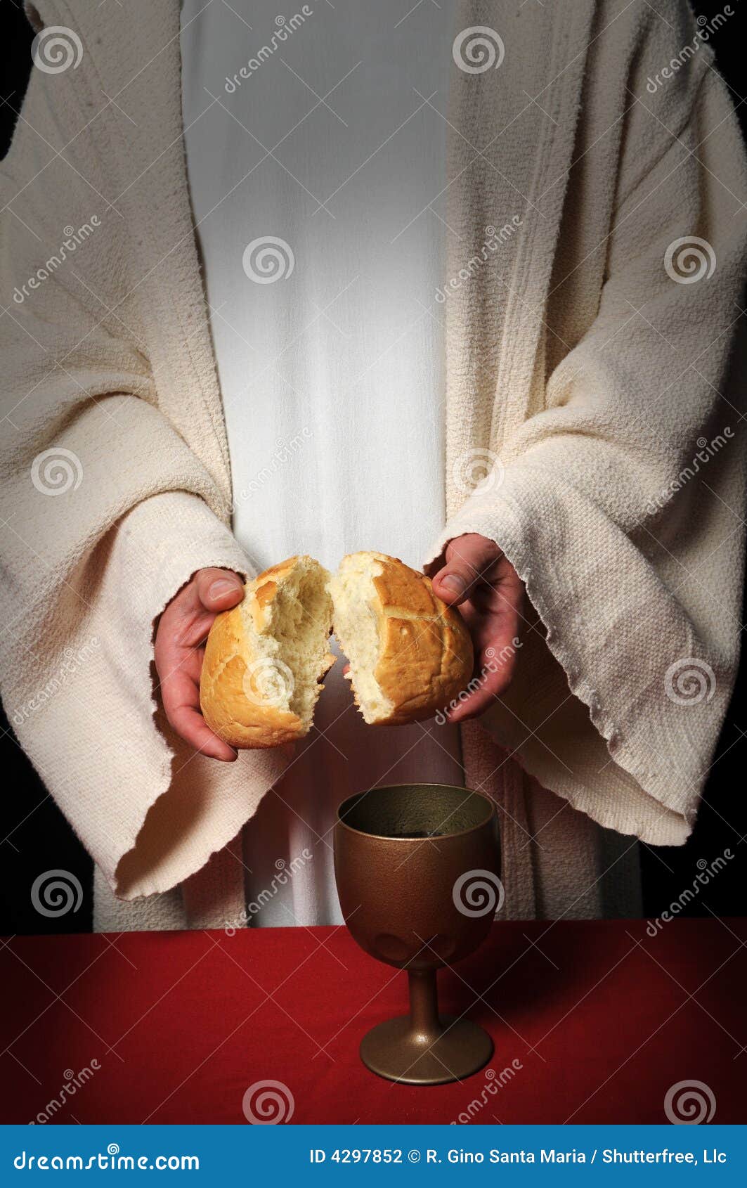 jesus breaking bread