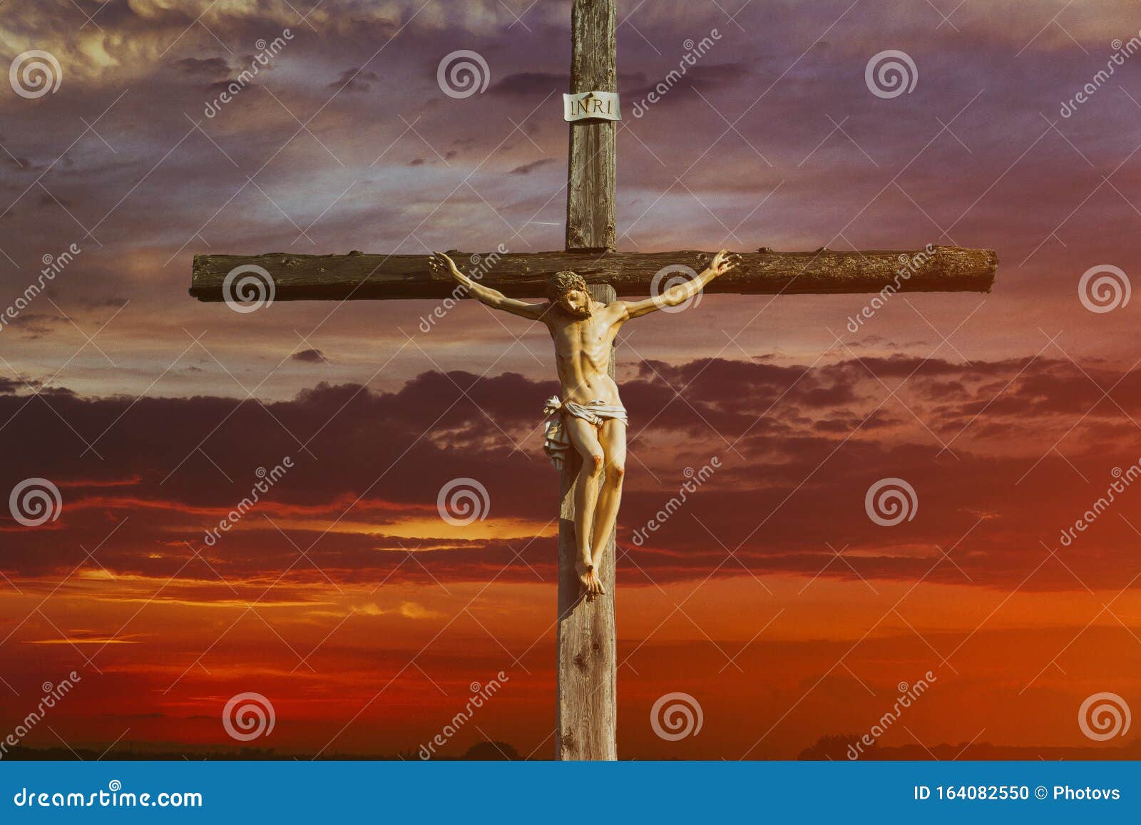Jesus Christ on Cross Over Sunrise he is Risen Victory in Easter ...