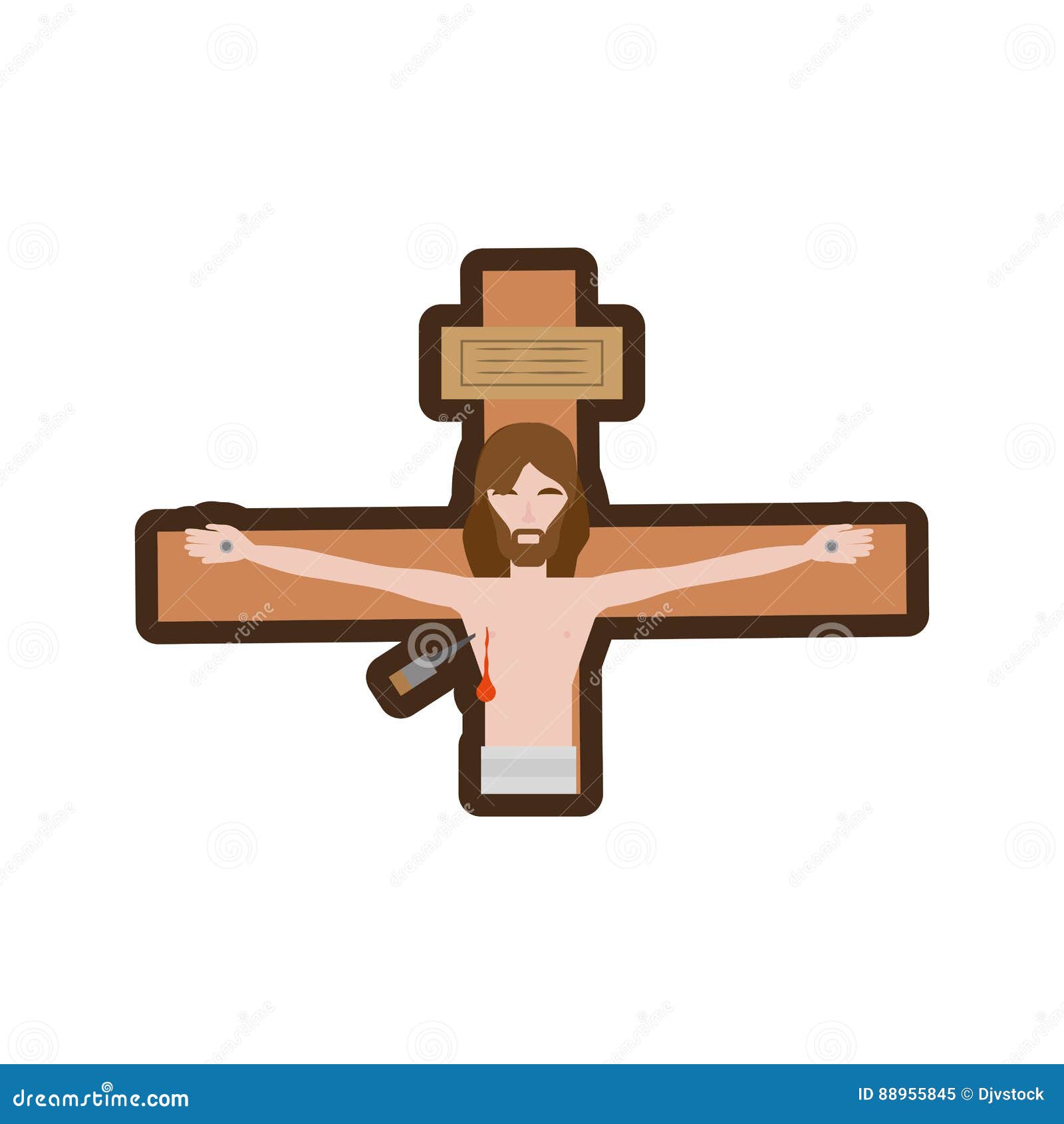 jesus christ on the cross clipart