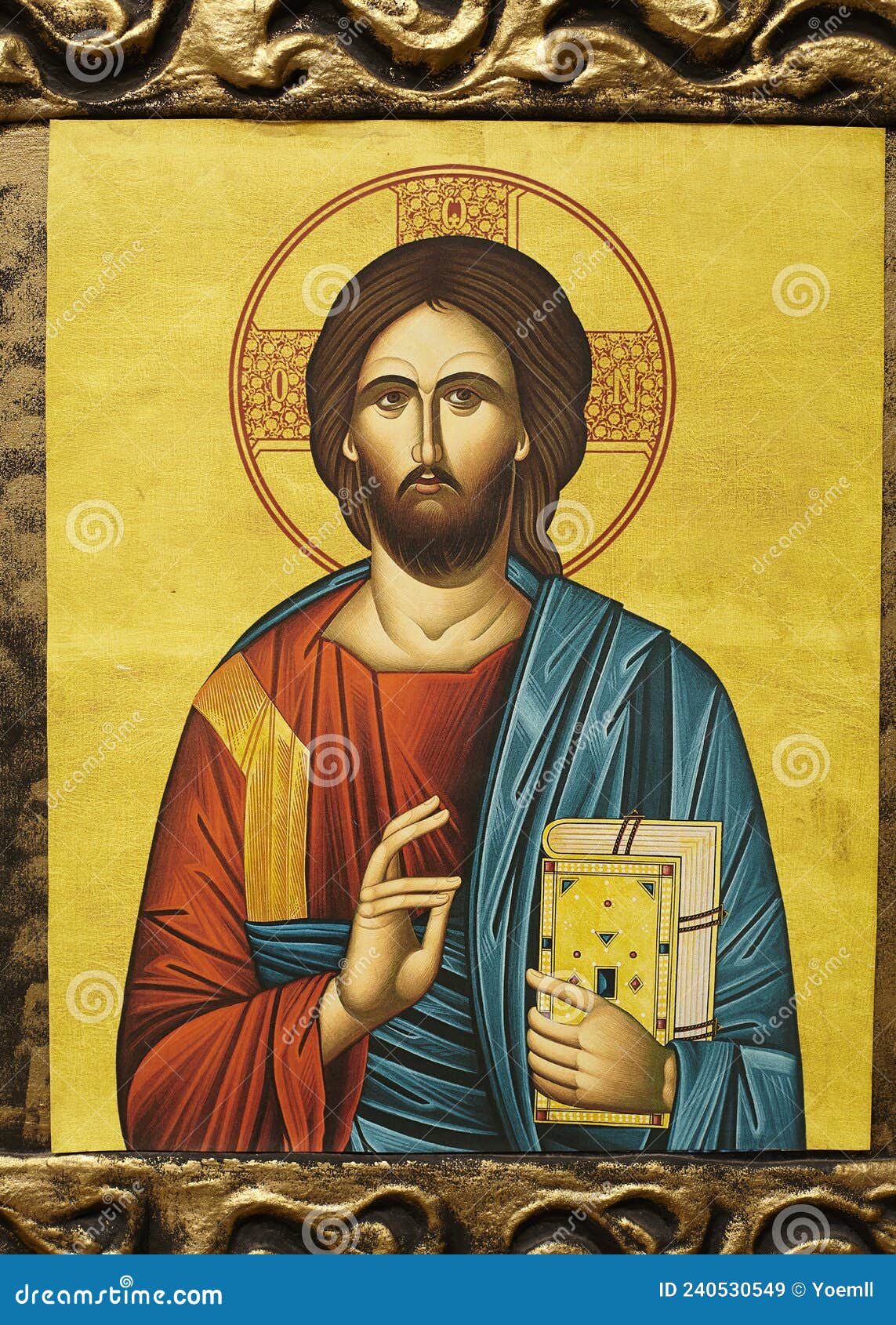 jesus christ greek orthodox icon, byzantine icon