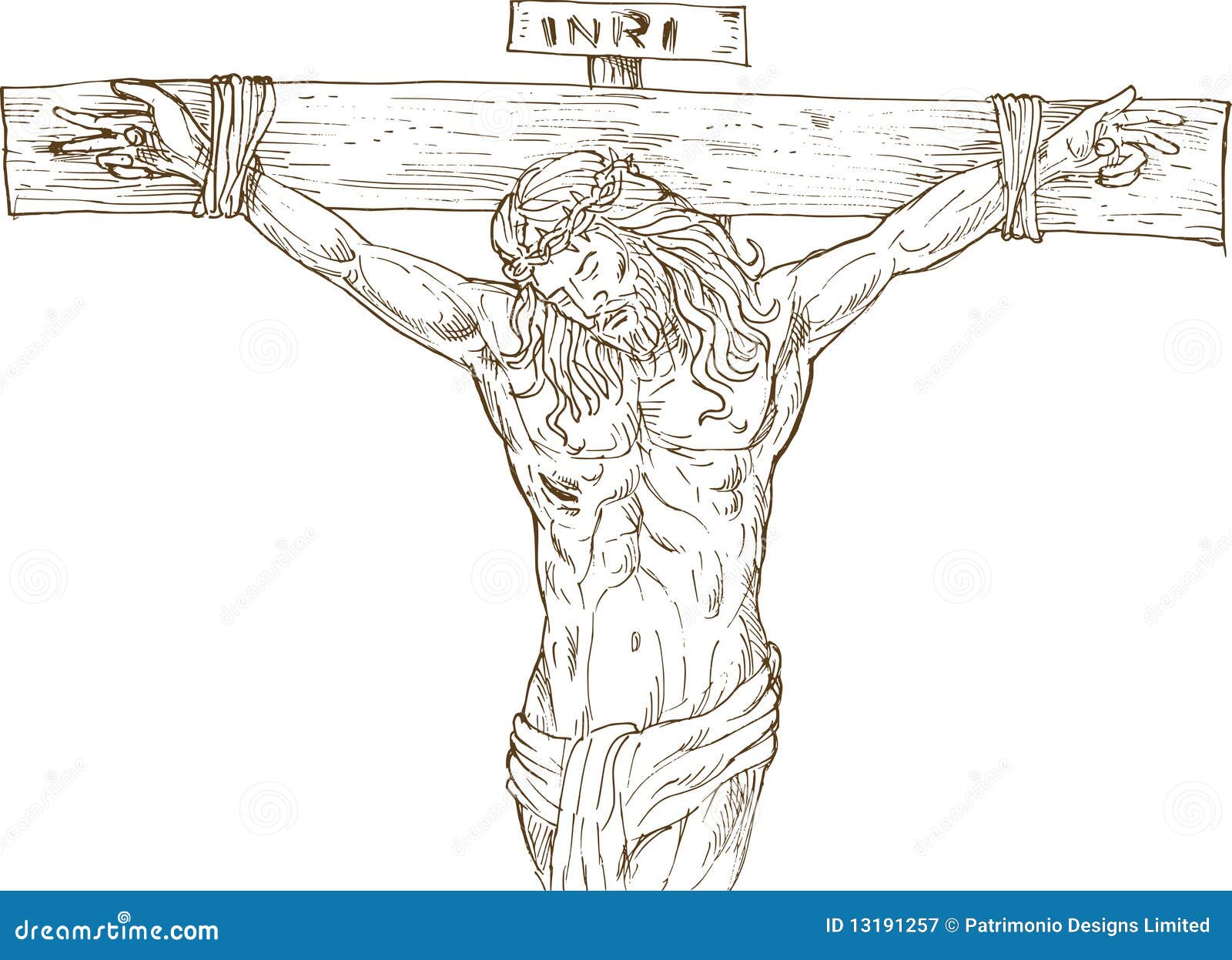 Jesus Christ Hanging On The Cross Royalty Free Stock Photography ...