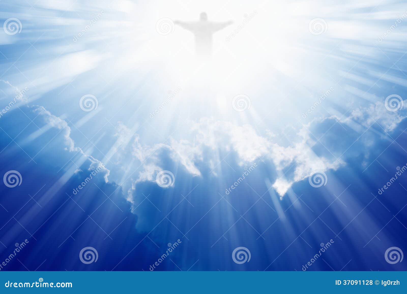 Jesus Christ in heaven stock photo. Image of hope, holy - 37091128