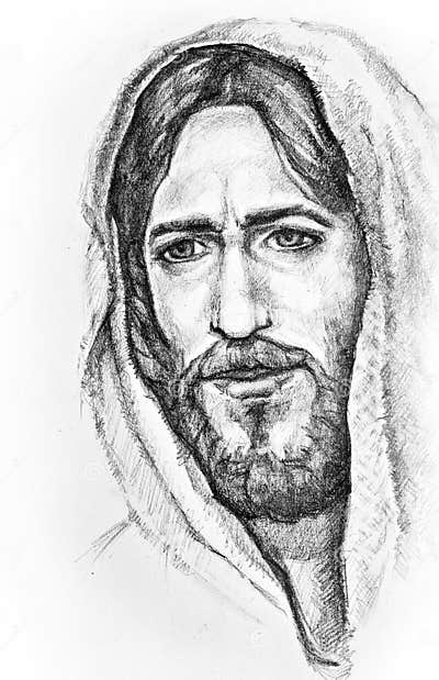 Jesus Christ of Nazareth stock illustration. Illustration of calm ...