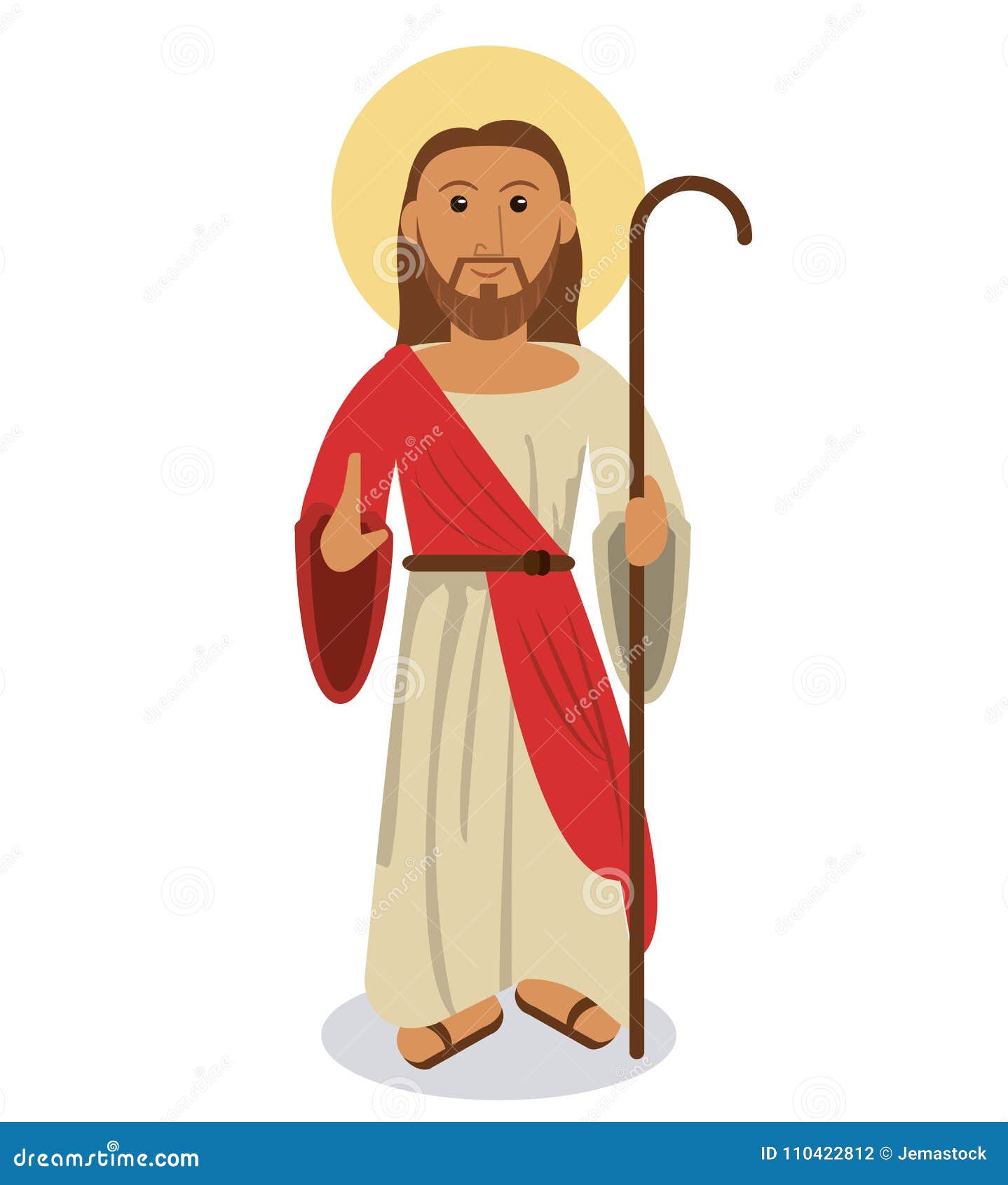 Jesus Christ Religious Symbol Stock Vector - Illustration of figure ...