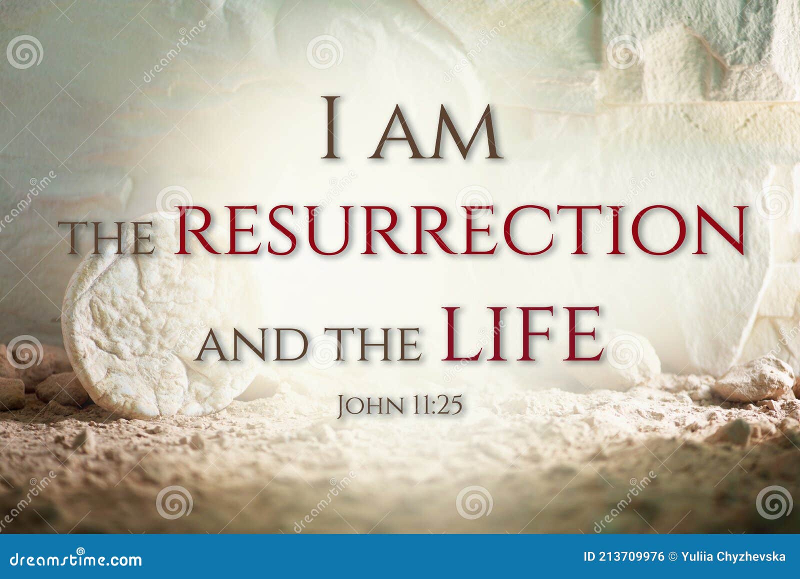 jesus christ resurrection. christian easter concept. empty tomb of jesus with light. born to die, born to rise. he is