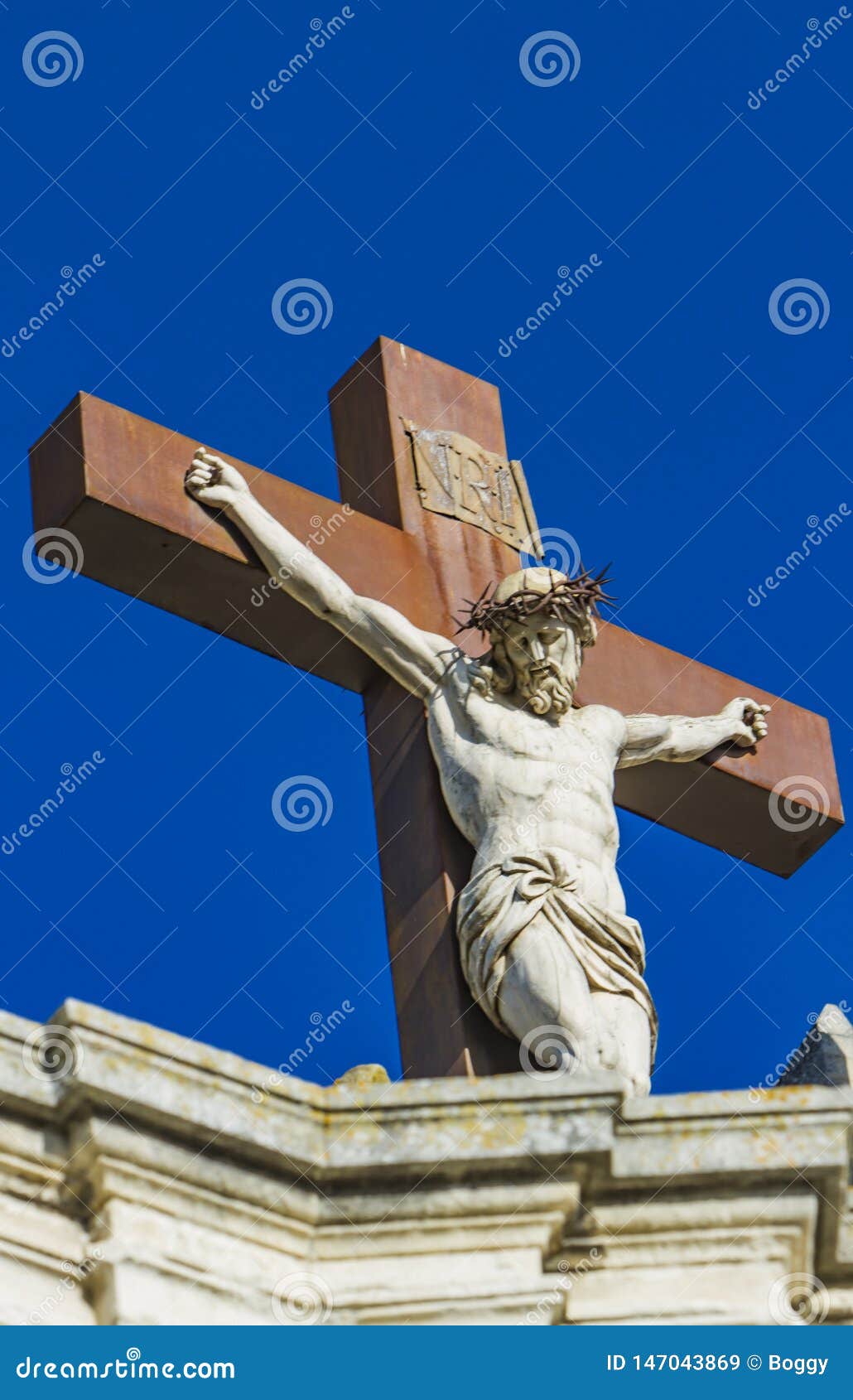 Jesus Christus am Kreuz stockbild. Bild von christentum - 147043869