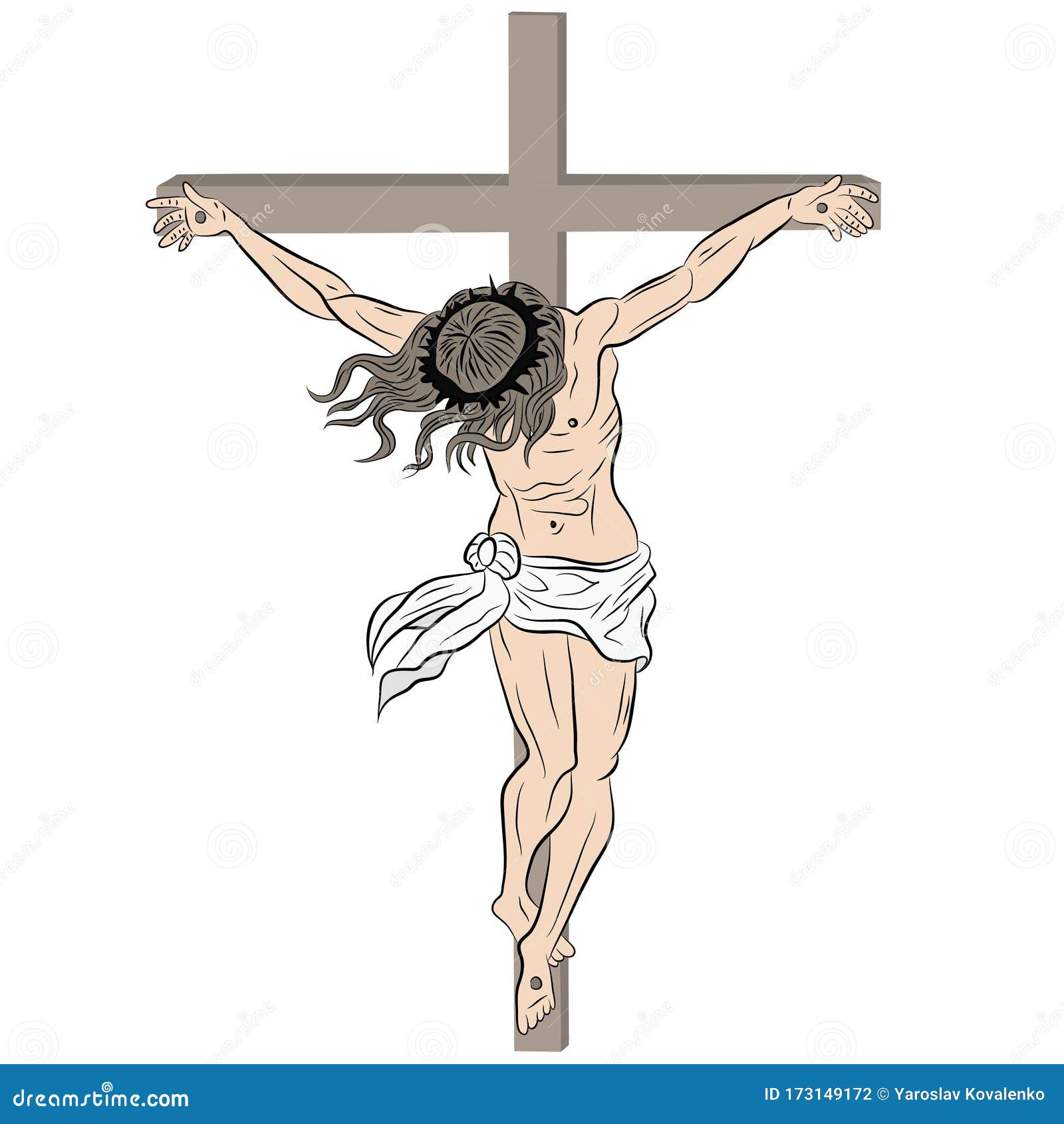 Jesus on the Cross. Crucifixion of Jesus on the Cross Stock Vector - Illustration of celebration, catholic: 173149172 Jesus on the Cross. Crucifixion of Jesus on the Cross Stock Vector - Illustration of celebration, catholic: 173149172