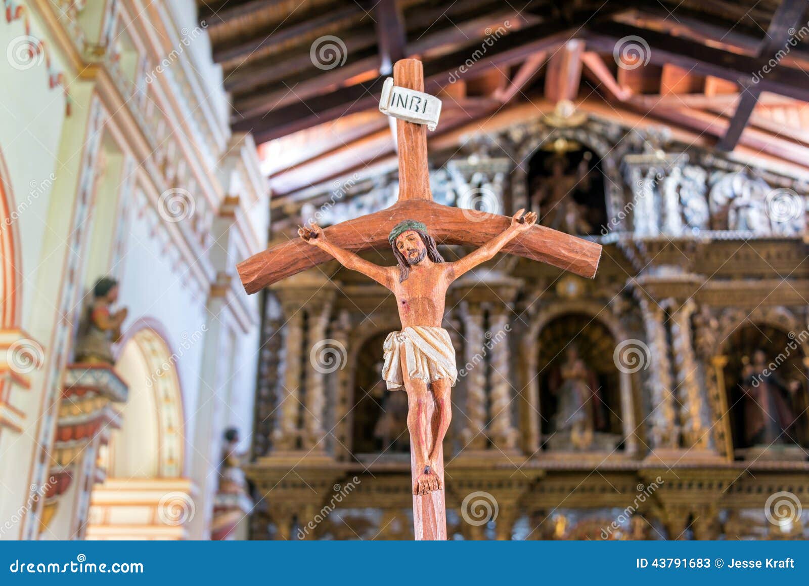 jesus on the cross in san ramon, bolivia