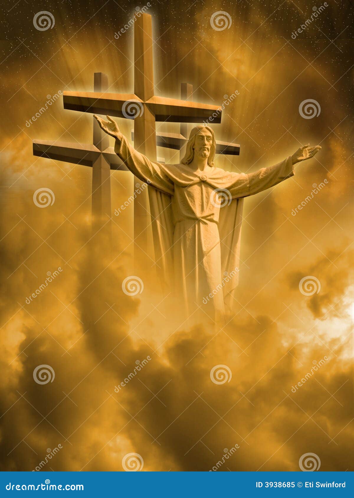 jesus and crosses