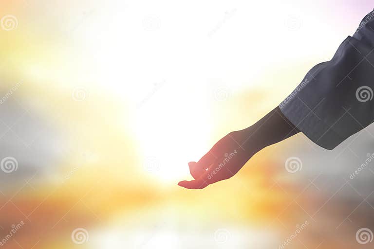 Jesus helped the hand stock photo. Image of christ, ascension - 108772400
