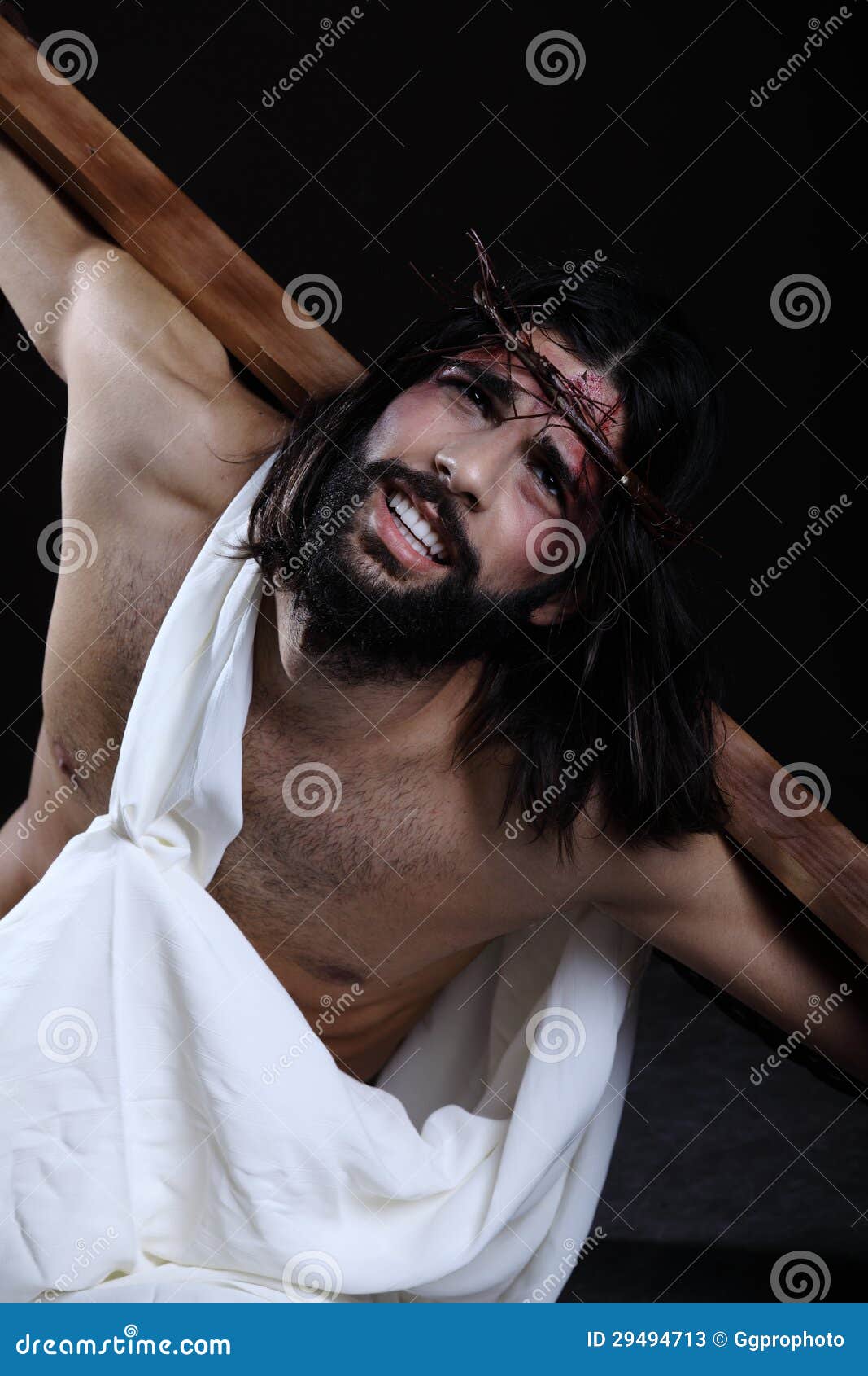 Jesus looking up in hope stock image. Image of jesus 29494713