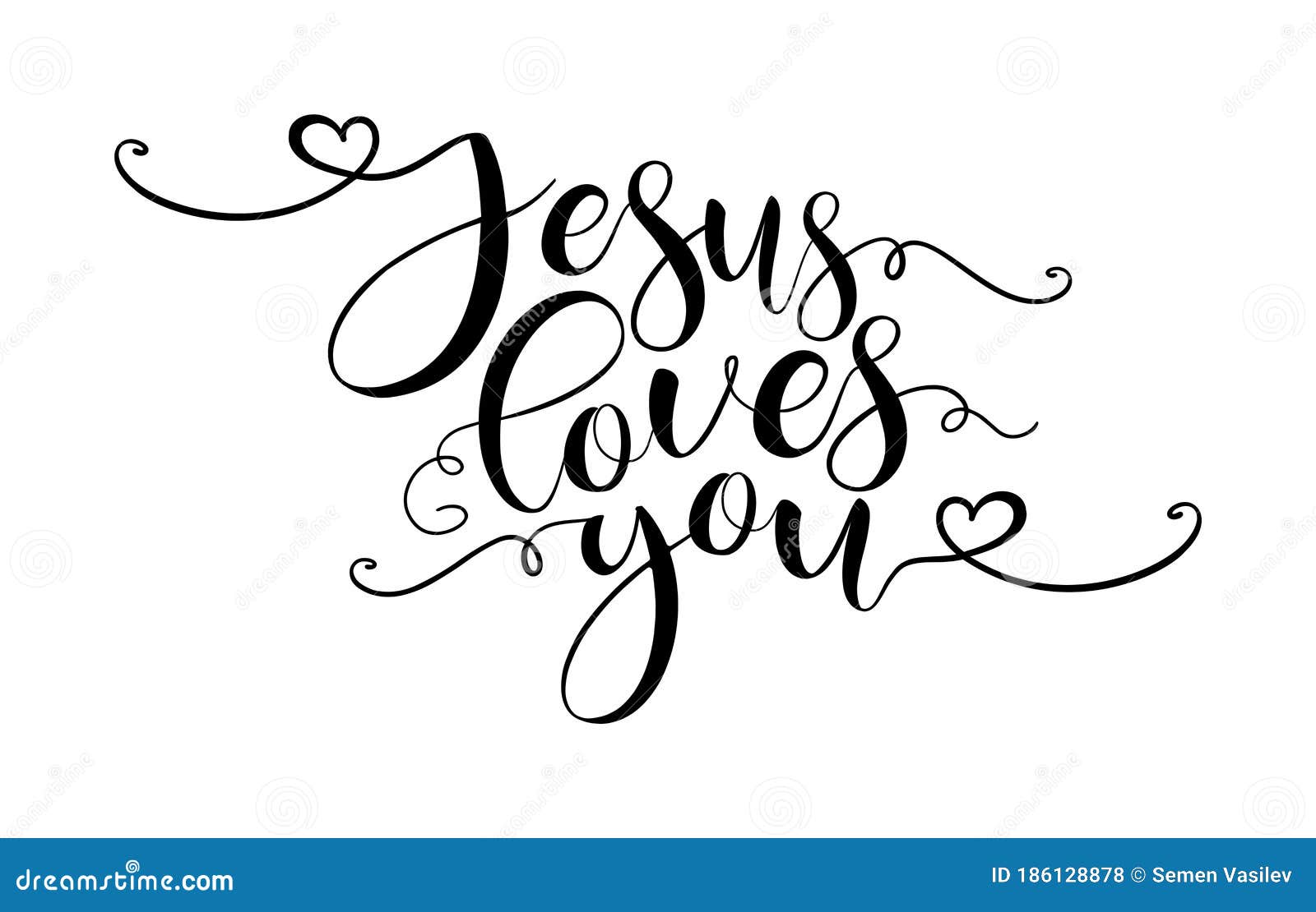 jesus loves you. christian, bible, religious phrase, quot.