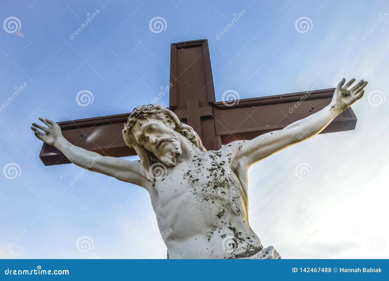 Jesus Is Nailed To The Cross 11th Stations Of The Cross Stock Photo