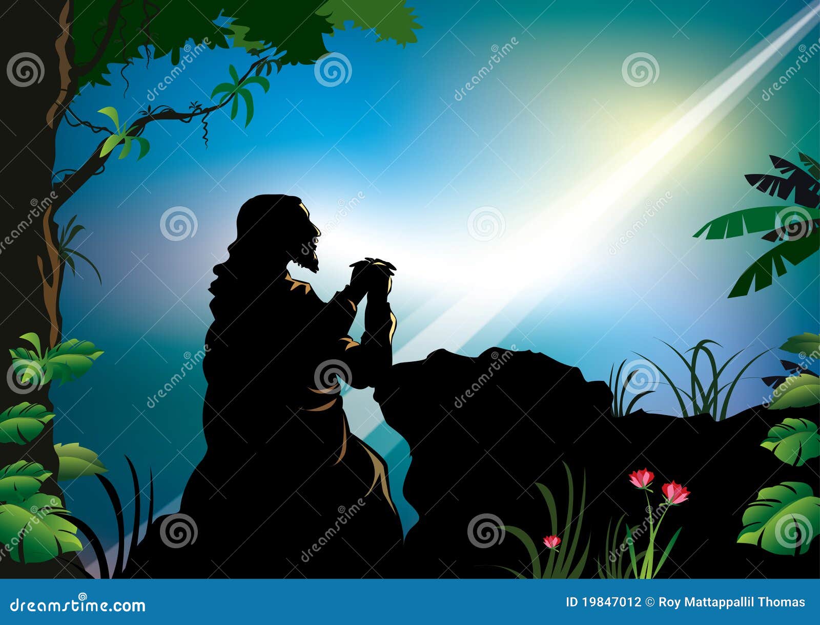 clipart jesus praying in the garden - photo #28