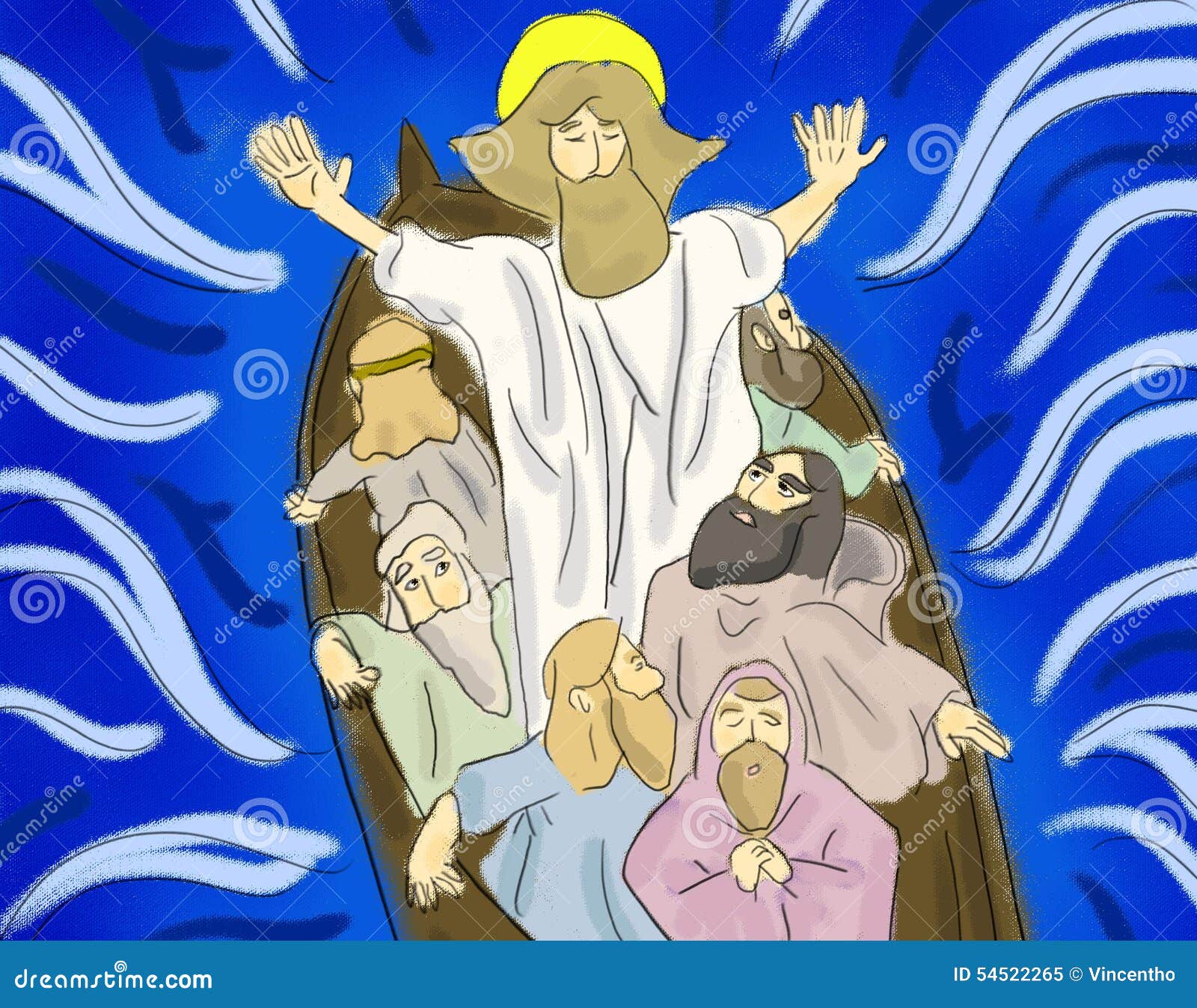 jesus in a boat clipart - photo #16