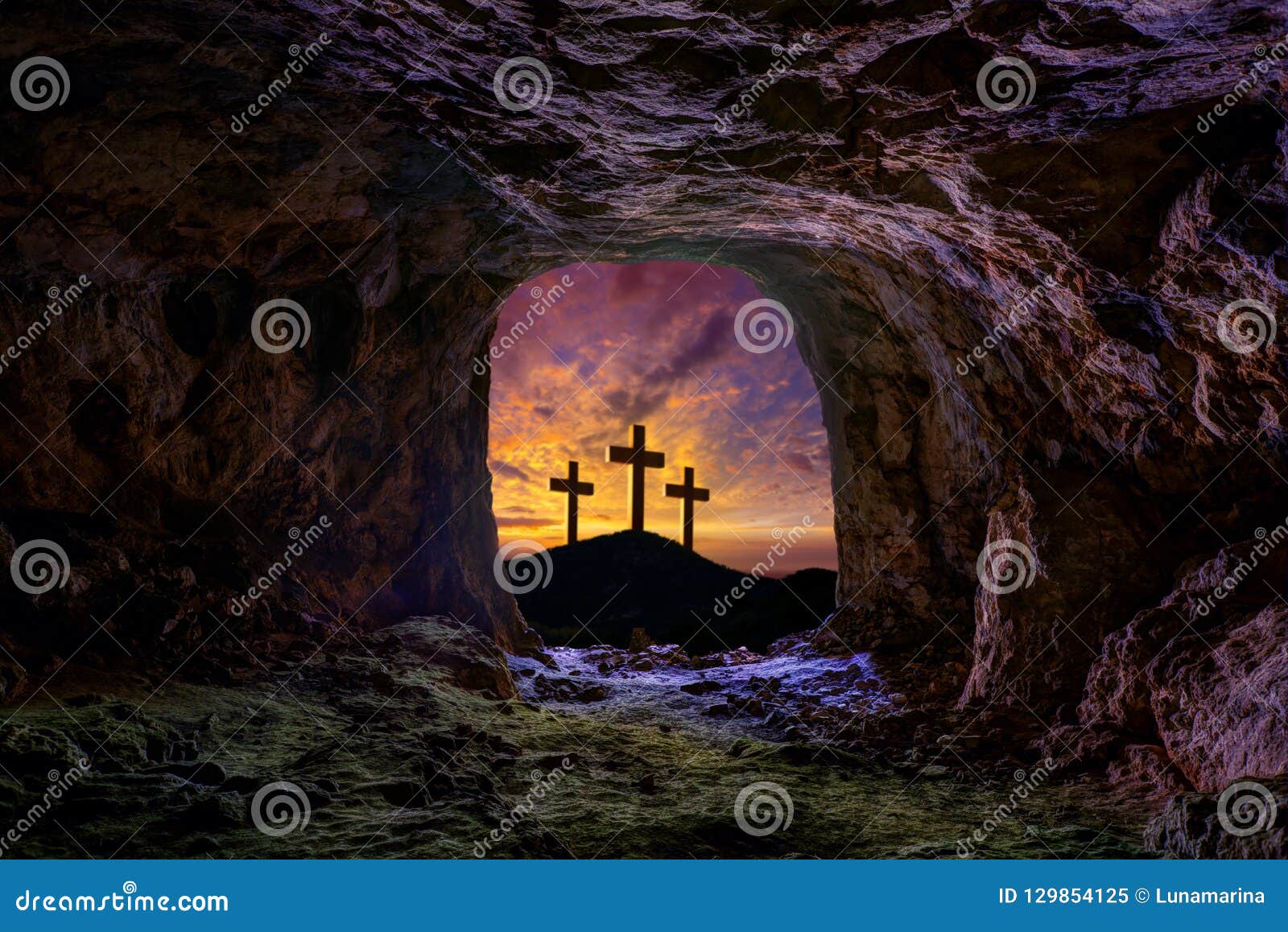 jesus resurrection sepulcher grave cross