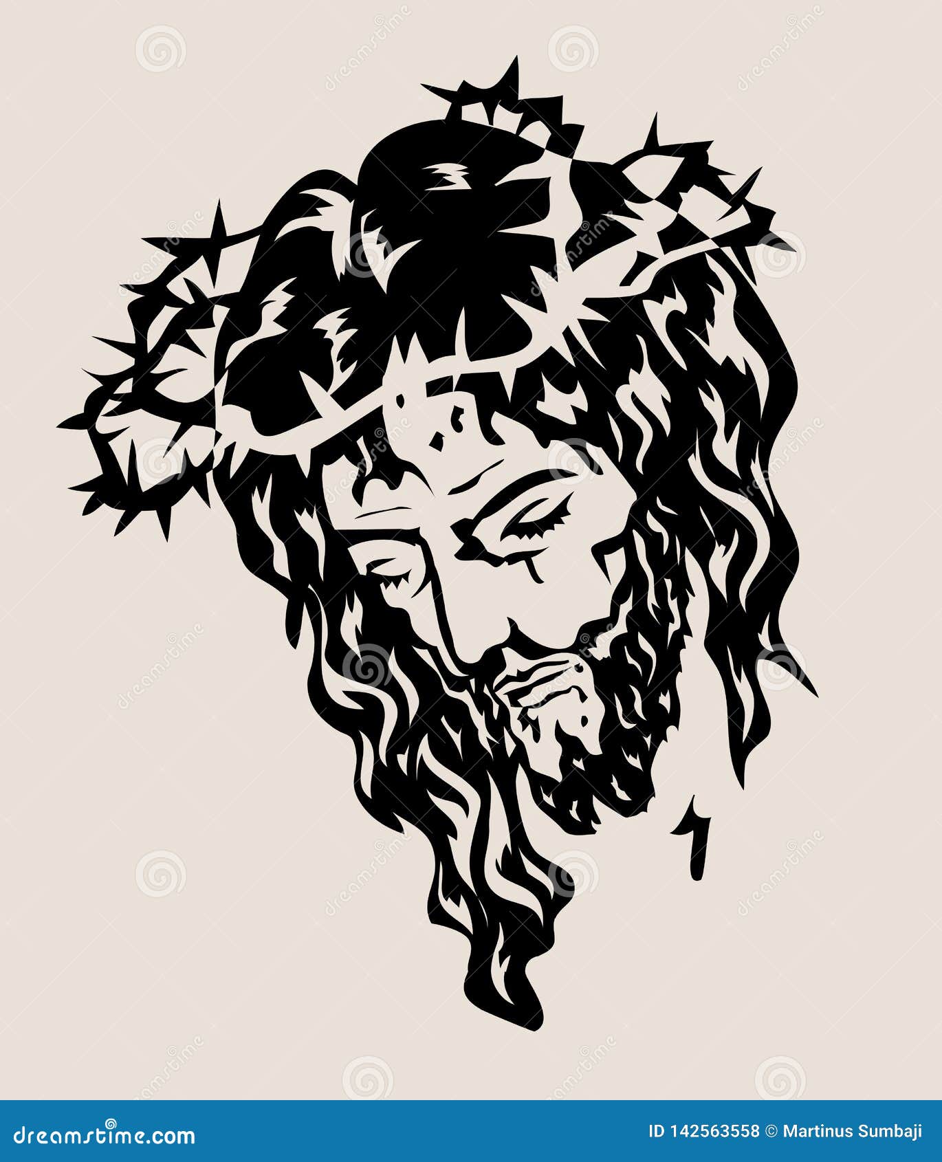 Jesus the Savior Sketch Drawing Stock Vector - Illustration of abstract ...