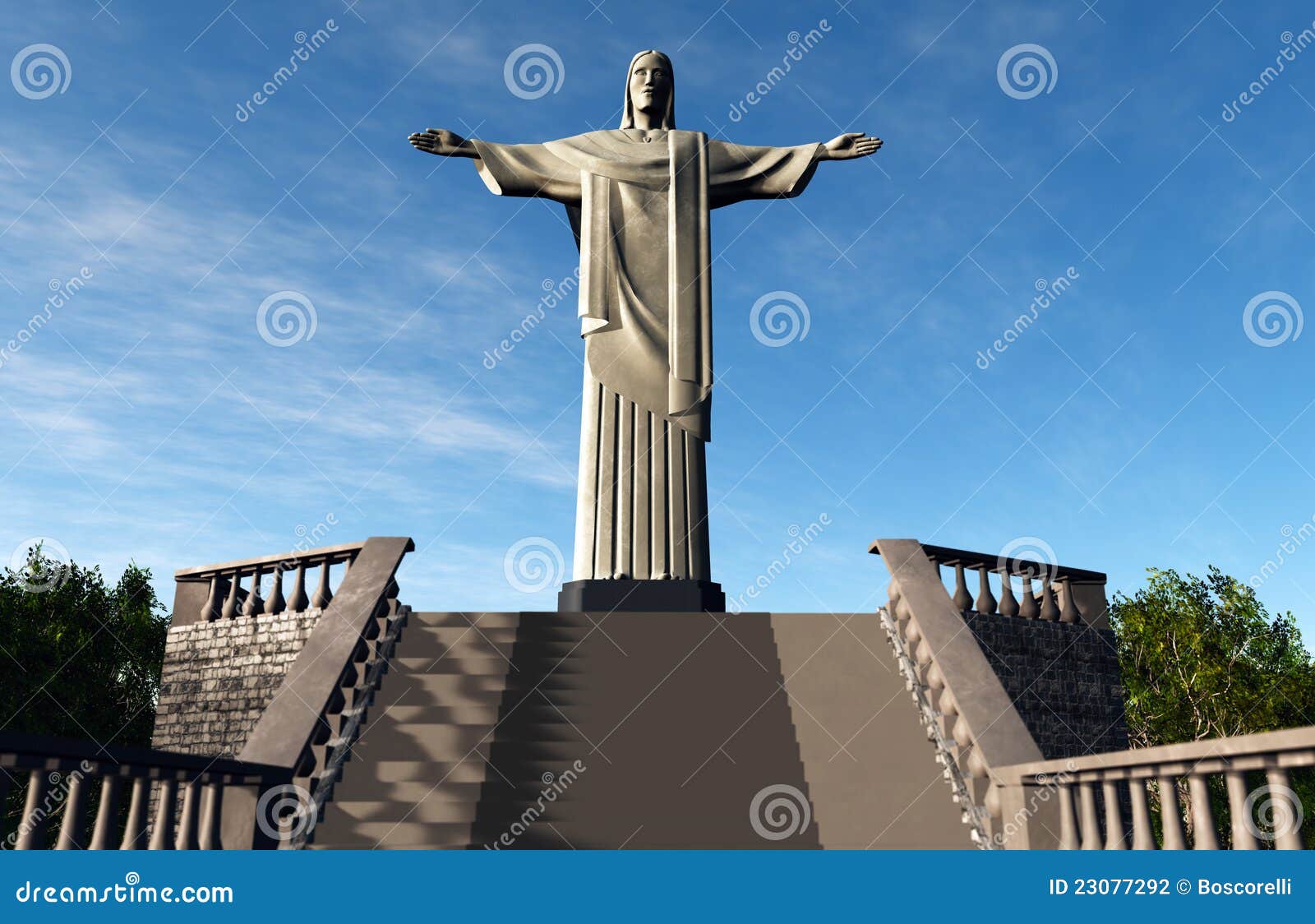 Jesus Statue in Rio De Janeiro Brazilië Corcovado Redactionele