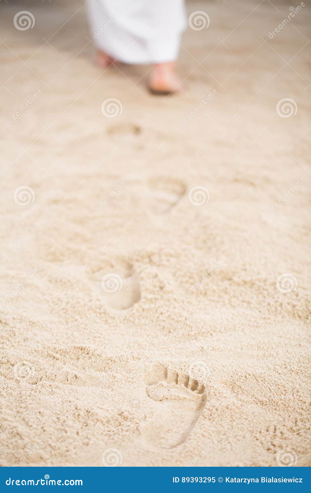 jesus walking leaving footprints