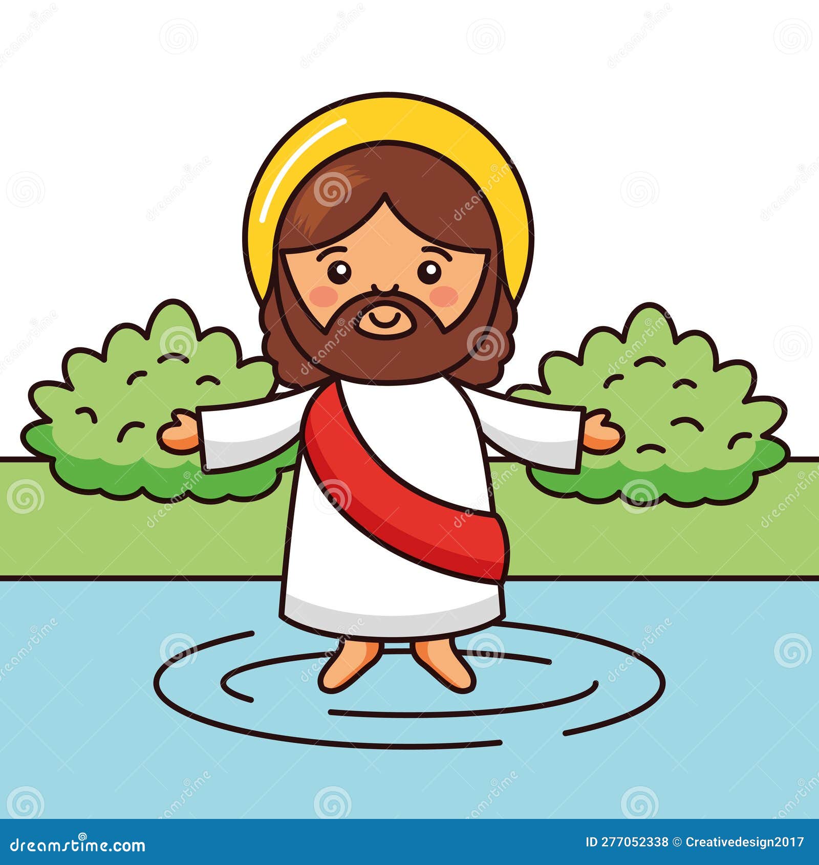 Jesus Walking On The Water. This Artwork Portrays The Miraculous Event ...